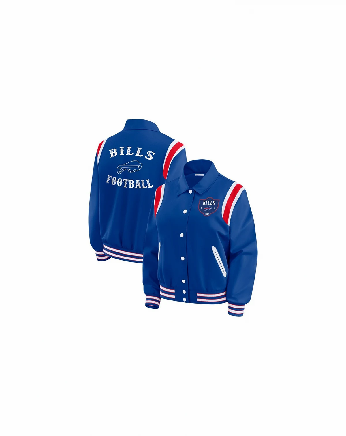 Women's Royal Buffalo Bills Varsity Lightweight Full-Snap Jacket