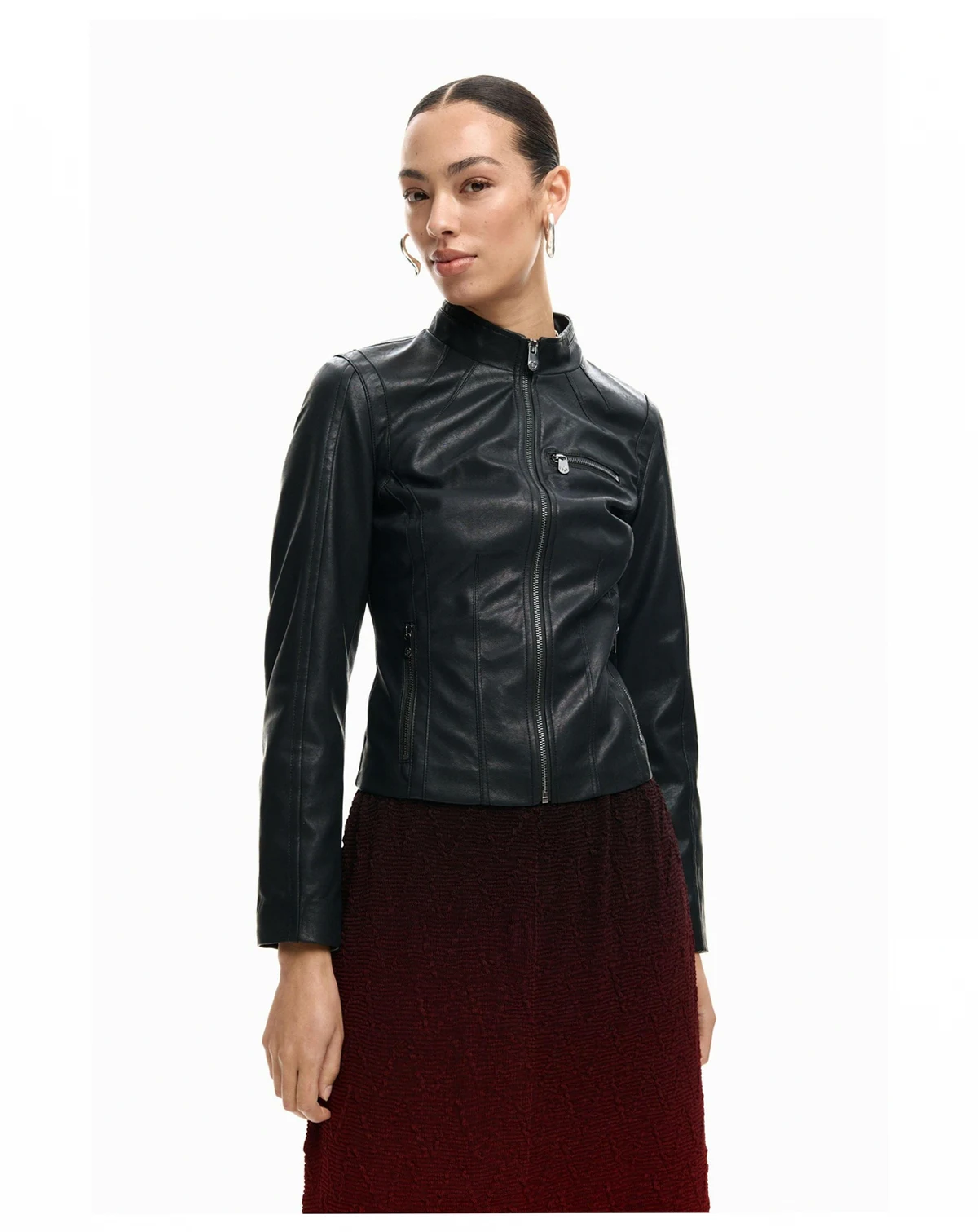 Women's Mao Collar Jacket