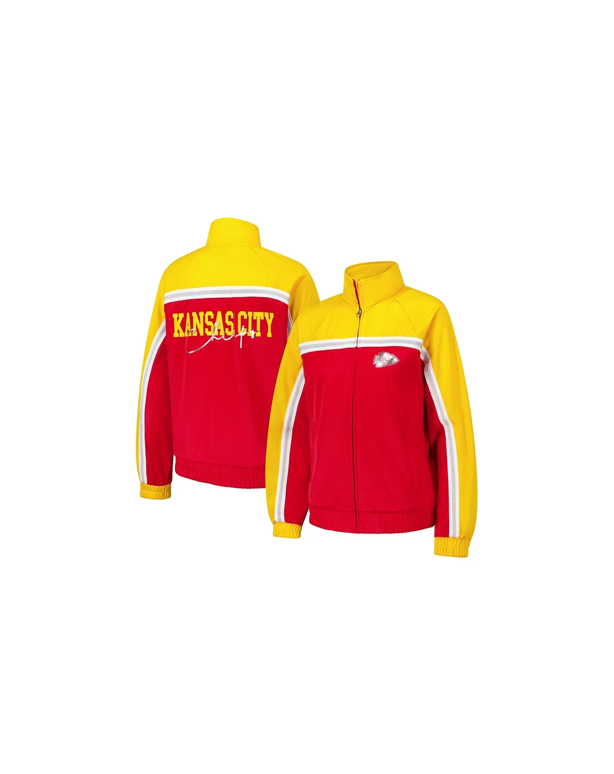 Women's Red Kansas City Chiefs Post Game Full-Zip Track Jacket