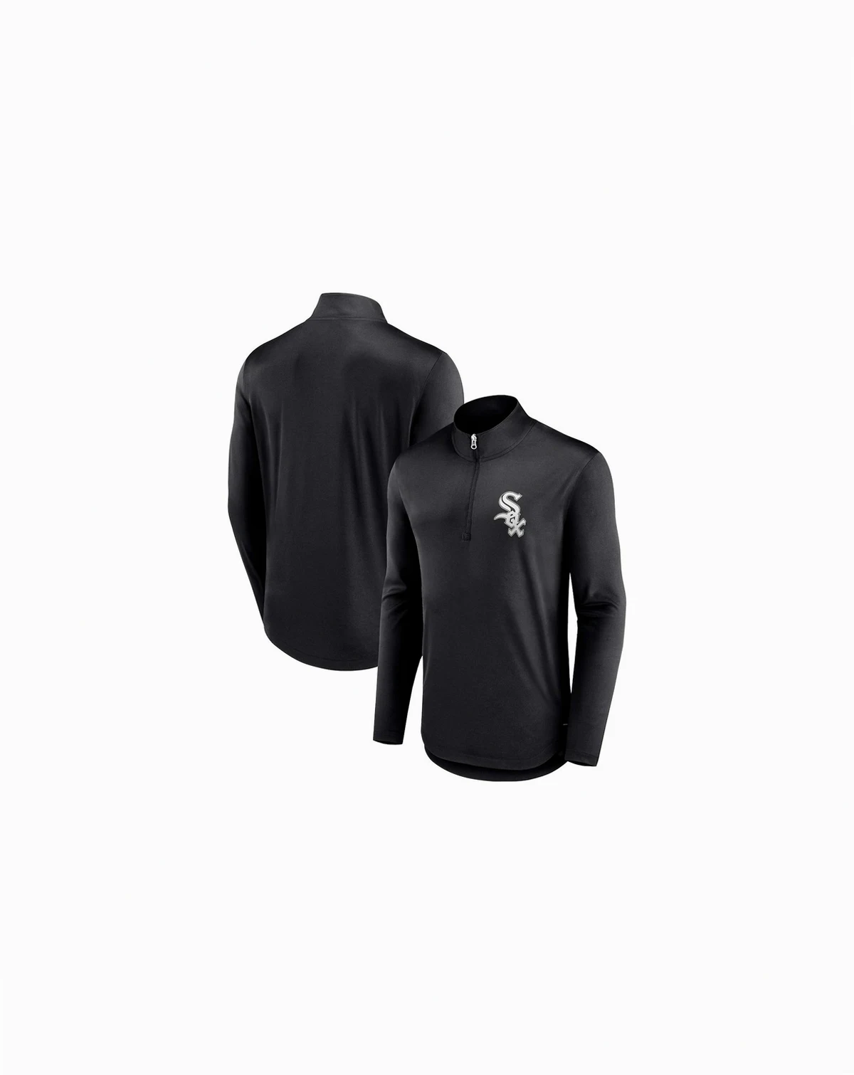 Men's Black Chicago White Sox Tough Minded Quarter-Zip Jacket