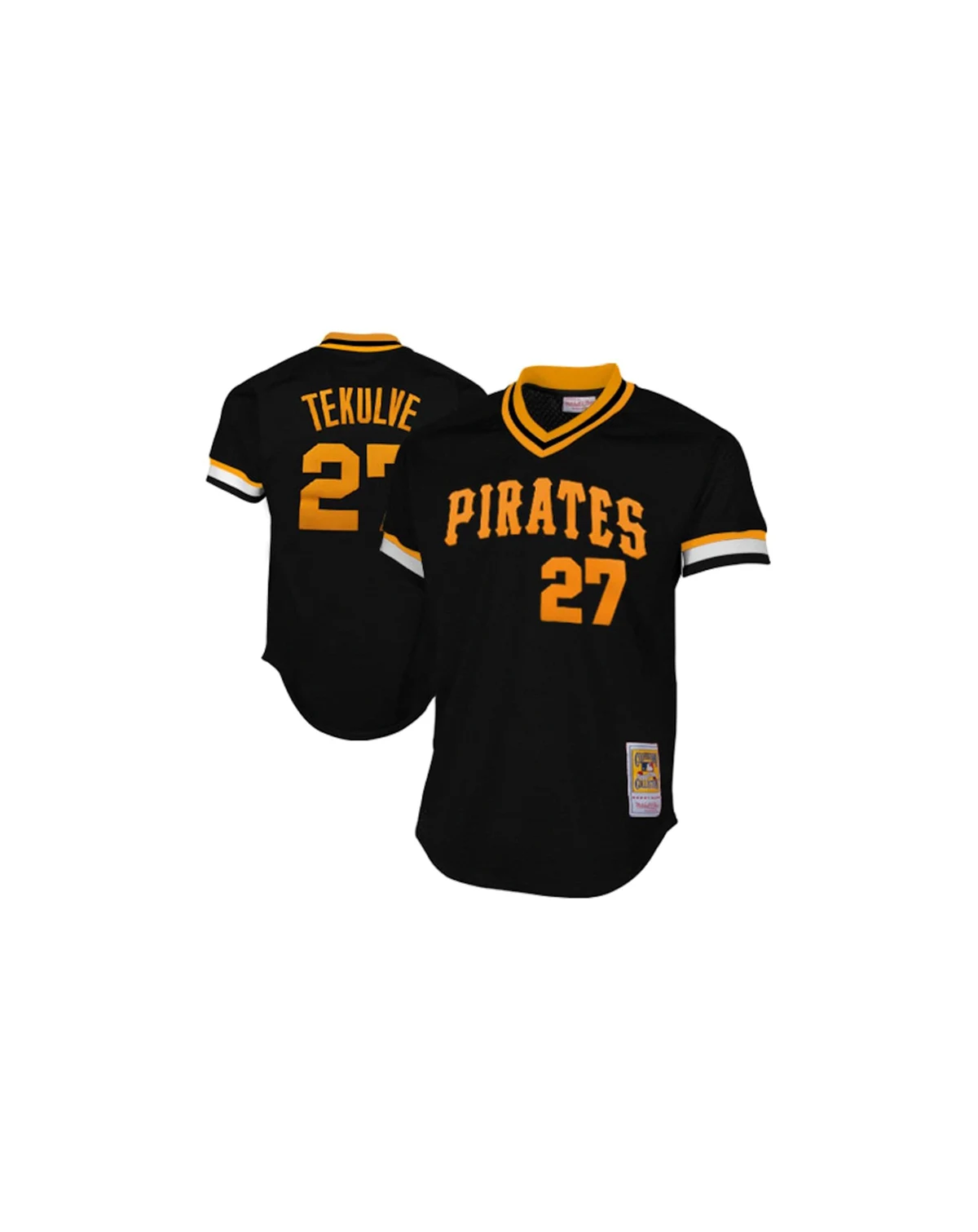 Men's Pittsburgh Pirates Kent Tekulve 1982 Cooperstown Collection Authentic Practice Jersey - Black