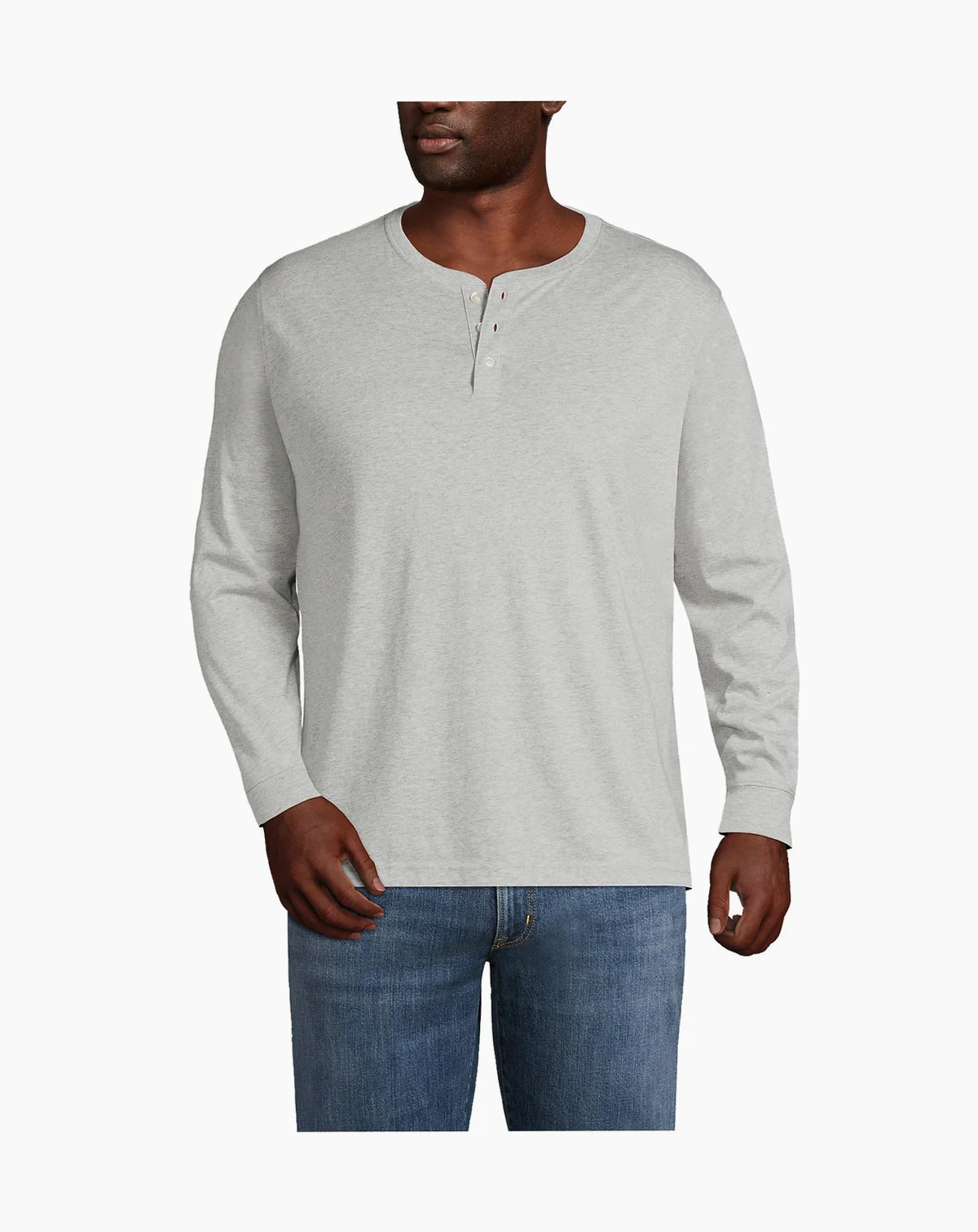 Men's Big and Tall Super-T Long Sleeve Henley T-Shirt
