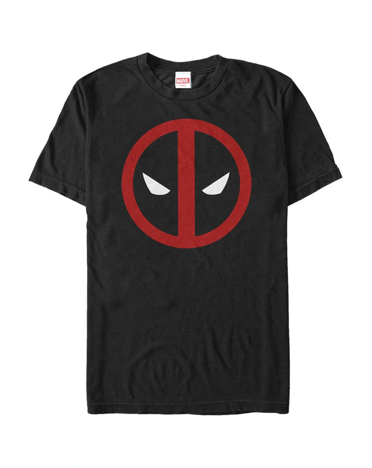 Marvel Men's Deadpool Mask Classic Big Face Short Sleeve T-Shirt
