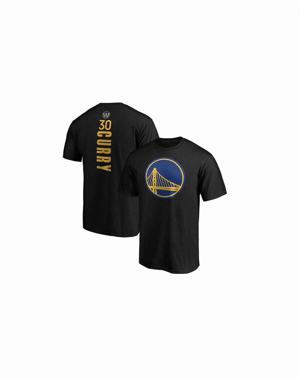 Men's Stephen Curry Black Golden State Warriors Playmaker Name Number Logo T-Shirt