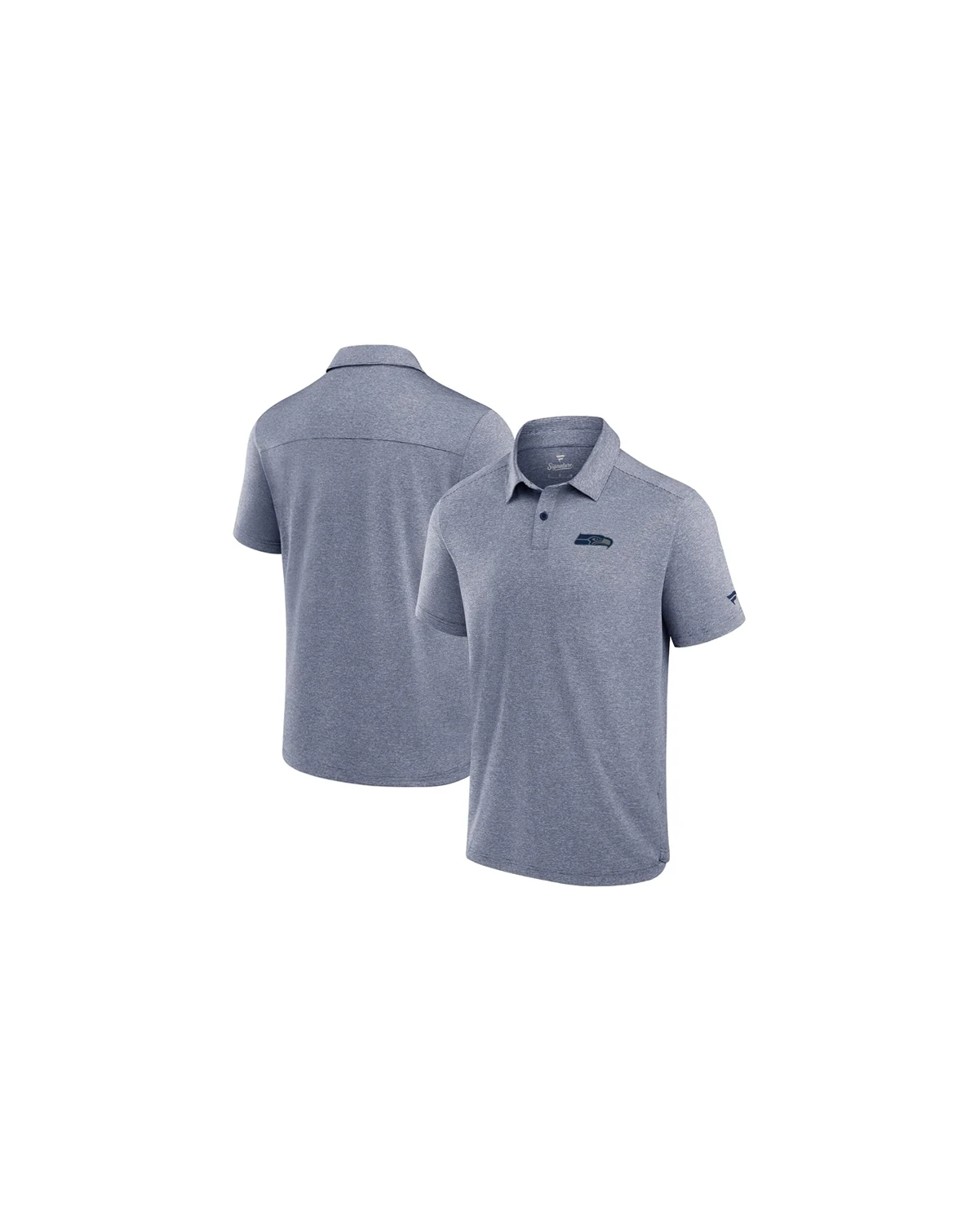 Men's Navy Seattle Seahawks Front Office Tech Polo Shirt