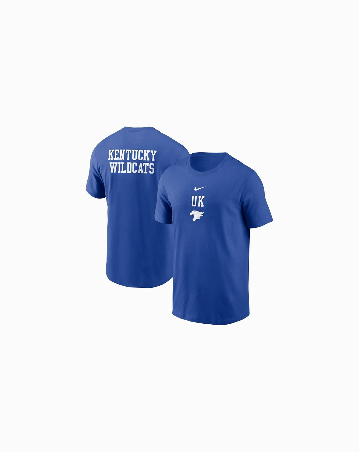 Men's Royal Kentucky Wildcats 2-Hit Stacked T-Shirt
