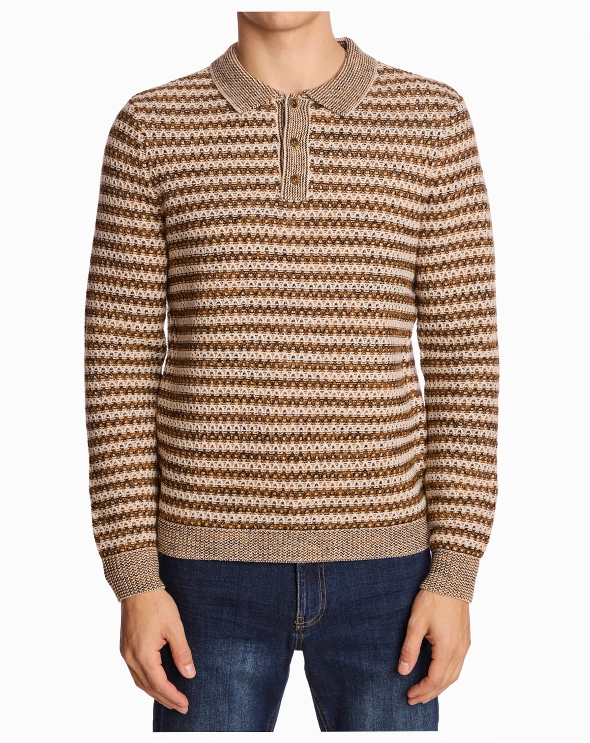 Men's Striped Polo Shirt