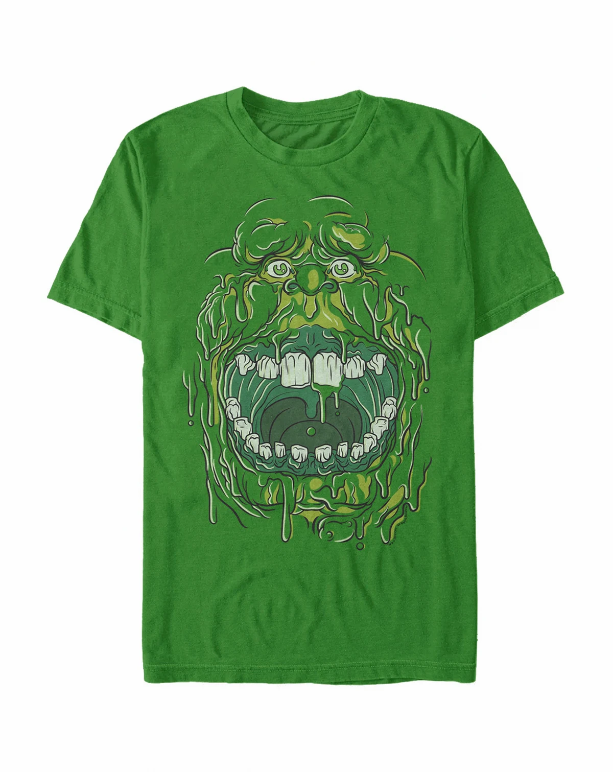 Ghostbusters Men's Slimer Big Face Halloween Costume Short Sleeve T-Shirt