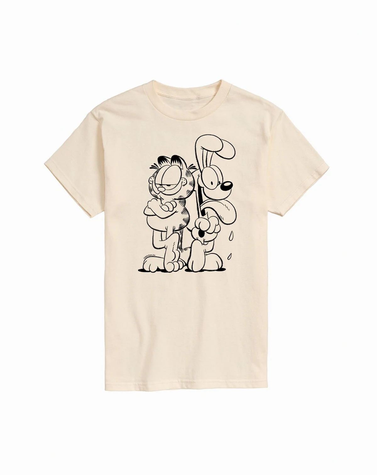 Hybrid Apparel Garfield and Odie Mens Short Sleeve Tee