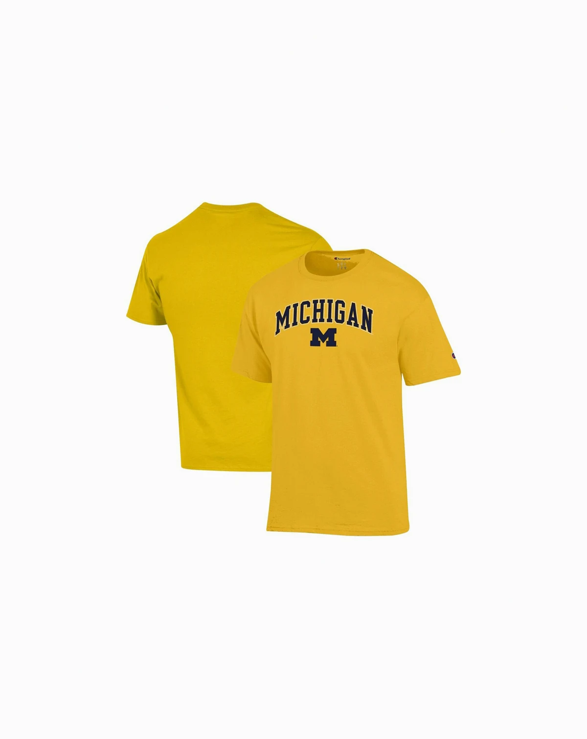 Men's Maize Michigan Wolverines Arch Over Logo T-Shirt