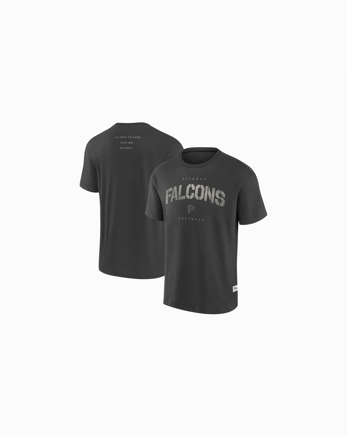 Men's Charcoal Atlanta Falcons Elements Weathered Tonal Future Ground T-Shirt