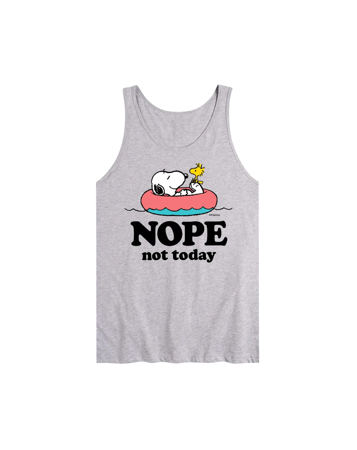 Hybrid Apparel Peanuts Nope Mens Jersey Tank