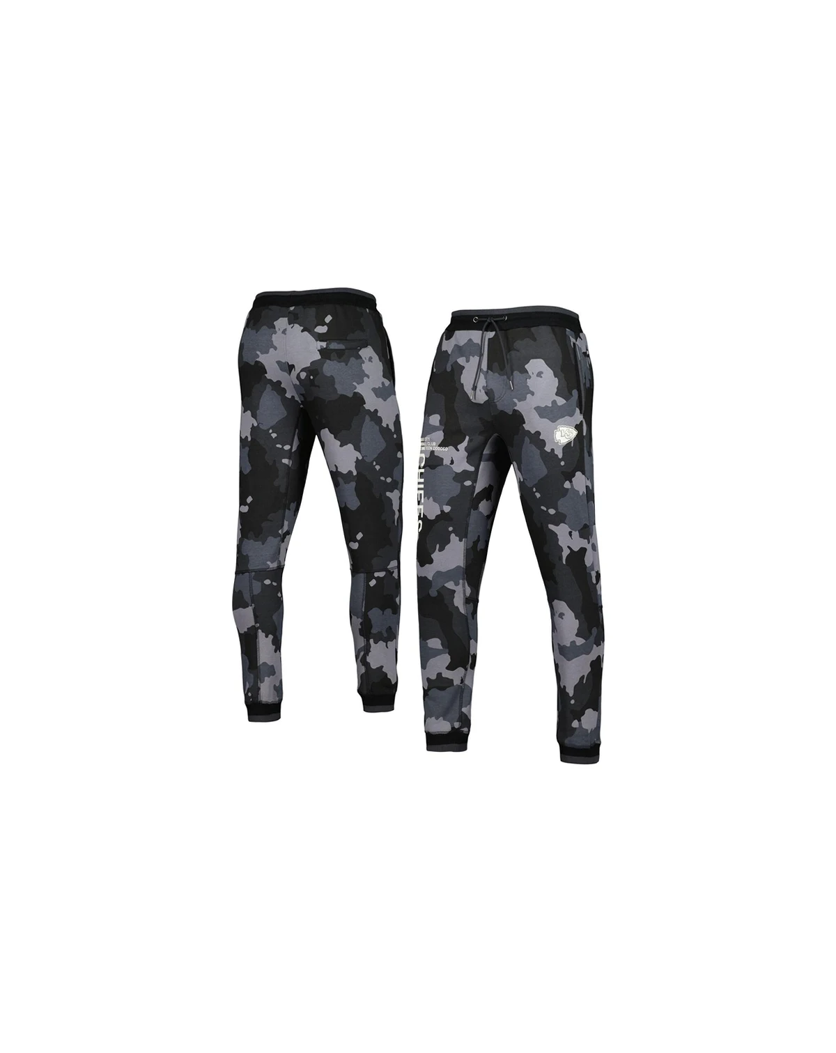 Men's and Women's Black Kansas City Chiefs Camo Jogger Pants