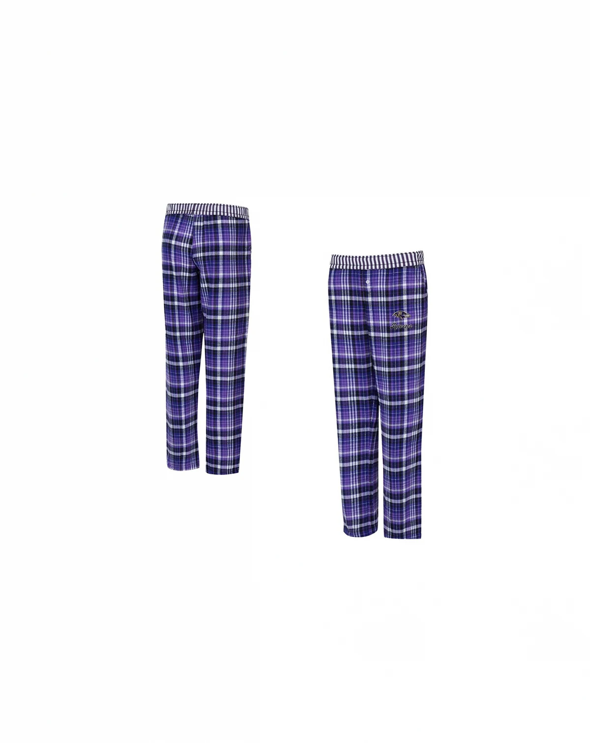 Women's Purple Baltimore Ravens Laney Plaid Tri-Blend Pants