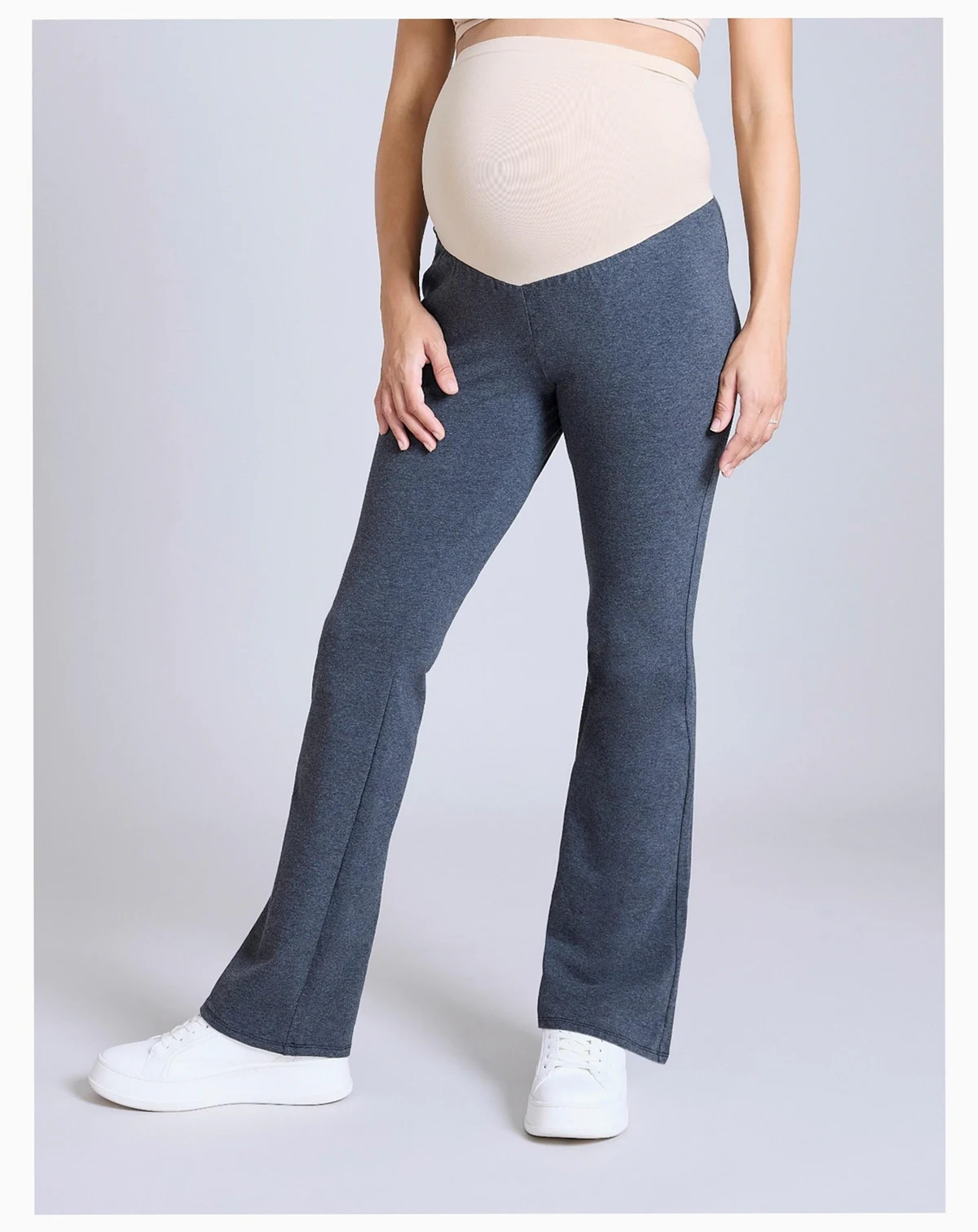 Maternity Secret Fit Over the Belly Full Length Flare Leggings - Motherhood