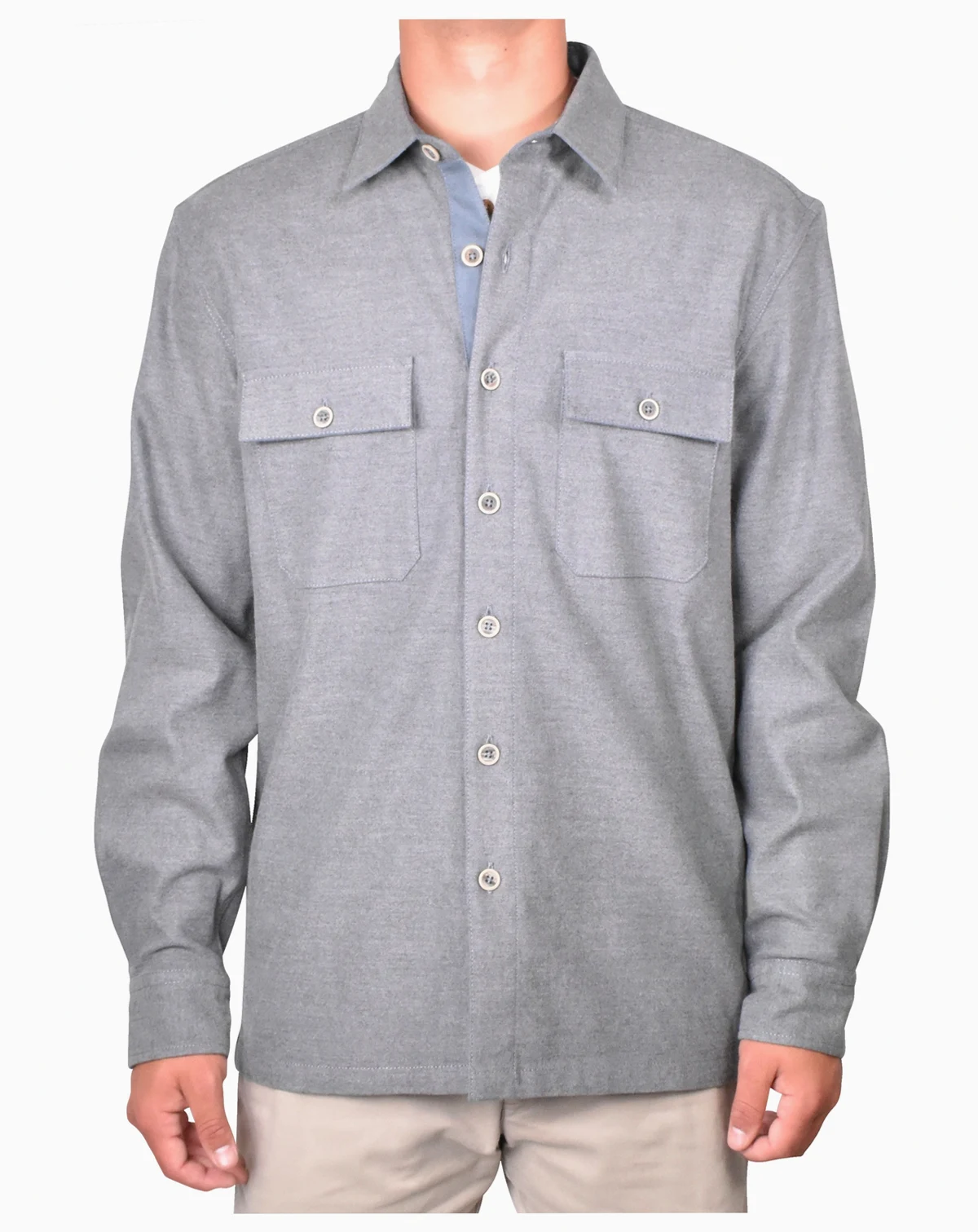 Men's Brushed Heather Shirt Jacket