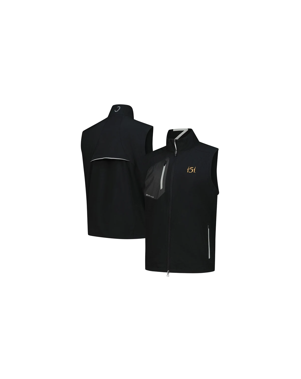 Men's Black 151st Kentucky Derby Z700 Full-Zip Vest