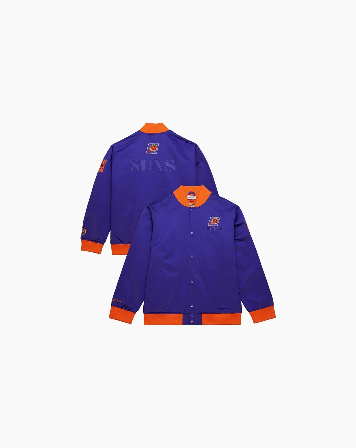 Men's Purple Phoenix Suns Hardwood Classics Team OG 3.0 Lightweight Satin Full-Snap Jacket
