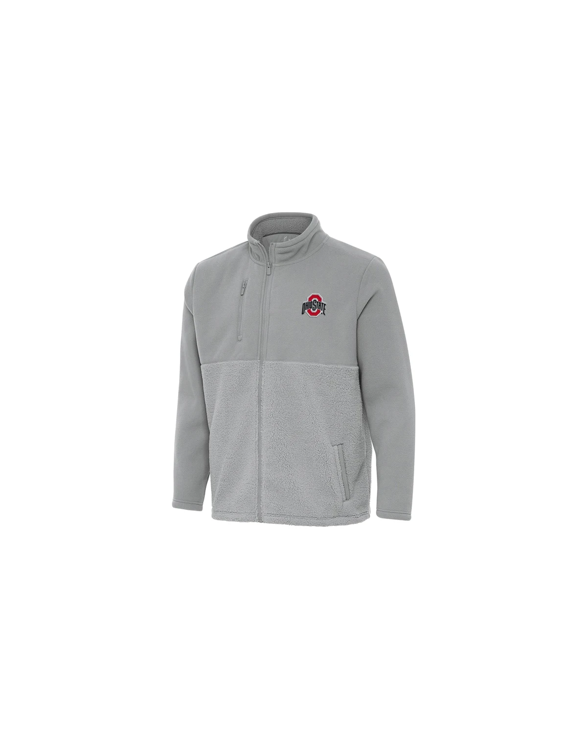 Men's Gray Ohio State Buckeyes Daily Fused Full-Zip Jacket