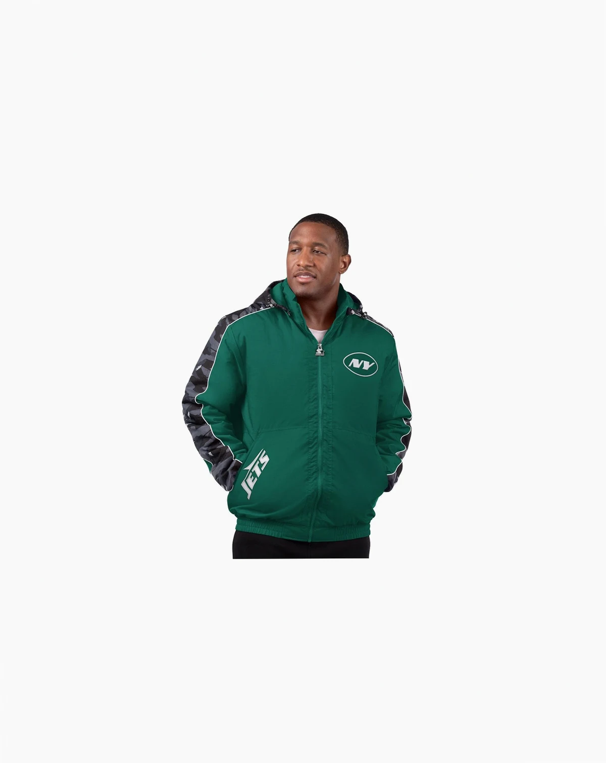 Men's Green New York Jets Thursday Night Gridiron Full-Zip Jacket