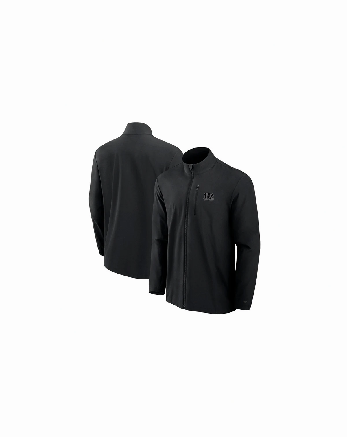 Men's Black Cincinnati Bengals Front Office Woven Full-Zip Jacket