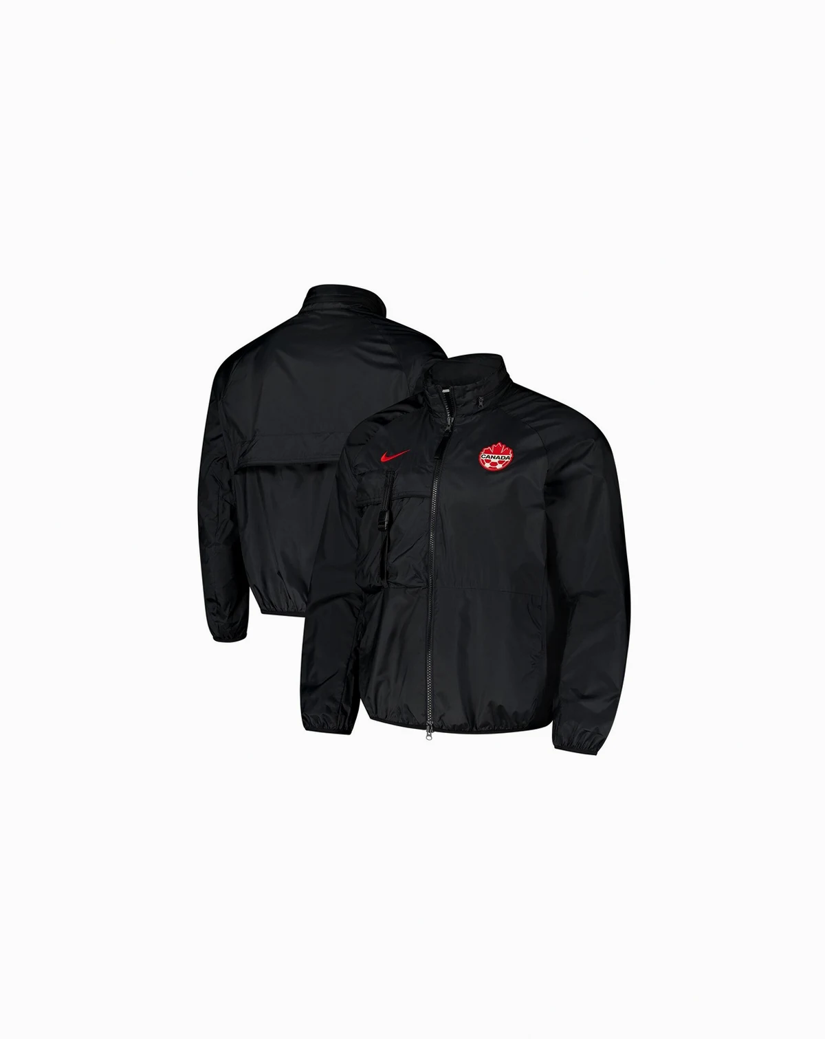Men's Black Canada Soccer 2024 Halo Anthem Full-Zip Jacket