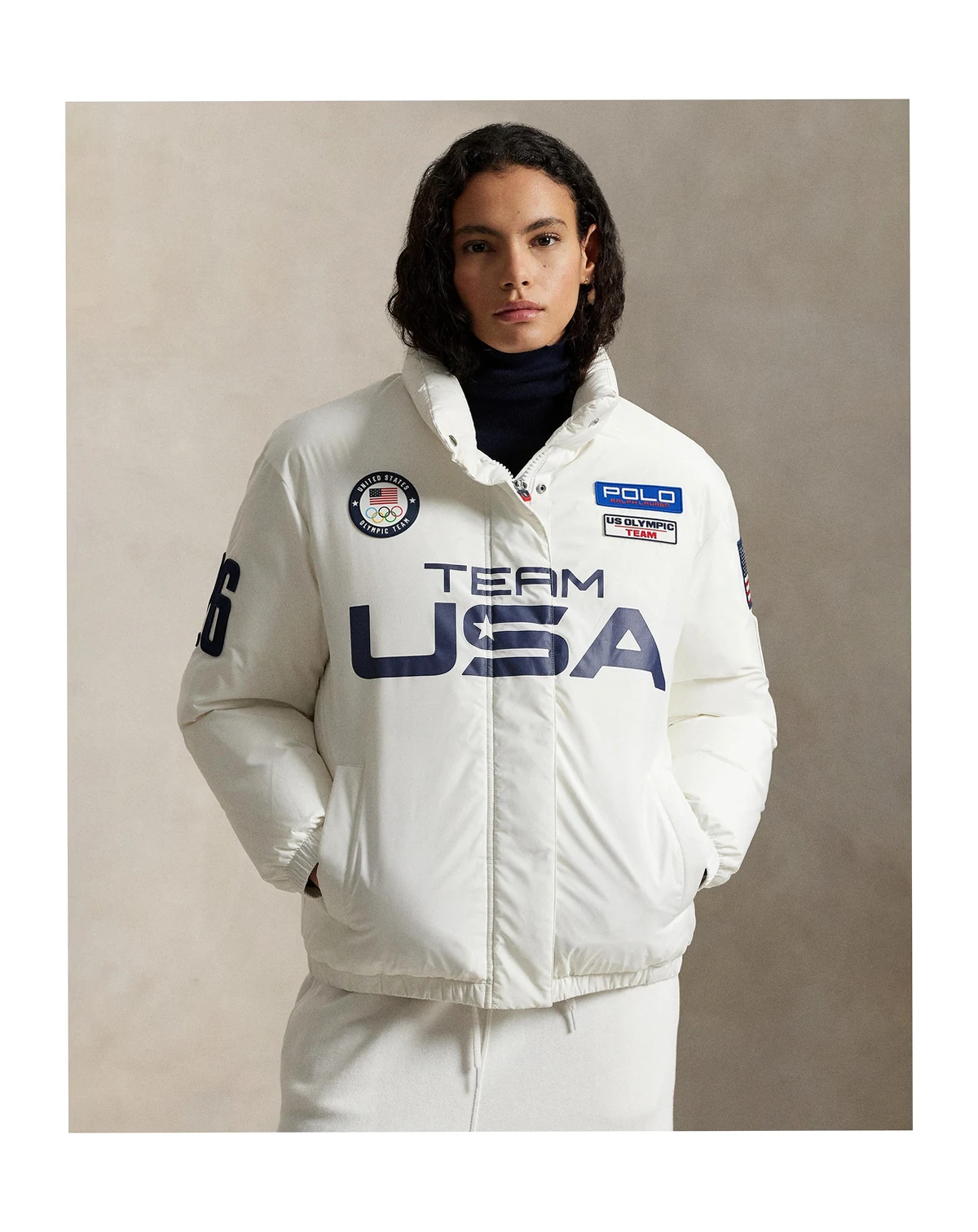 Women's Team USA Graphic Down Puffer Jacket