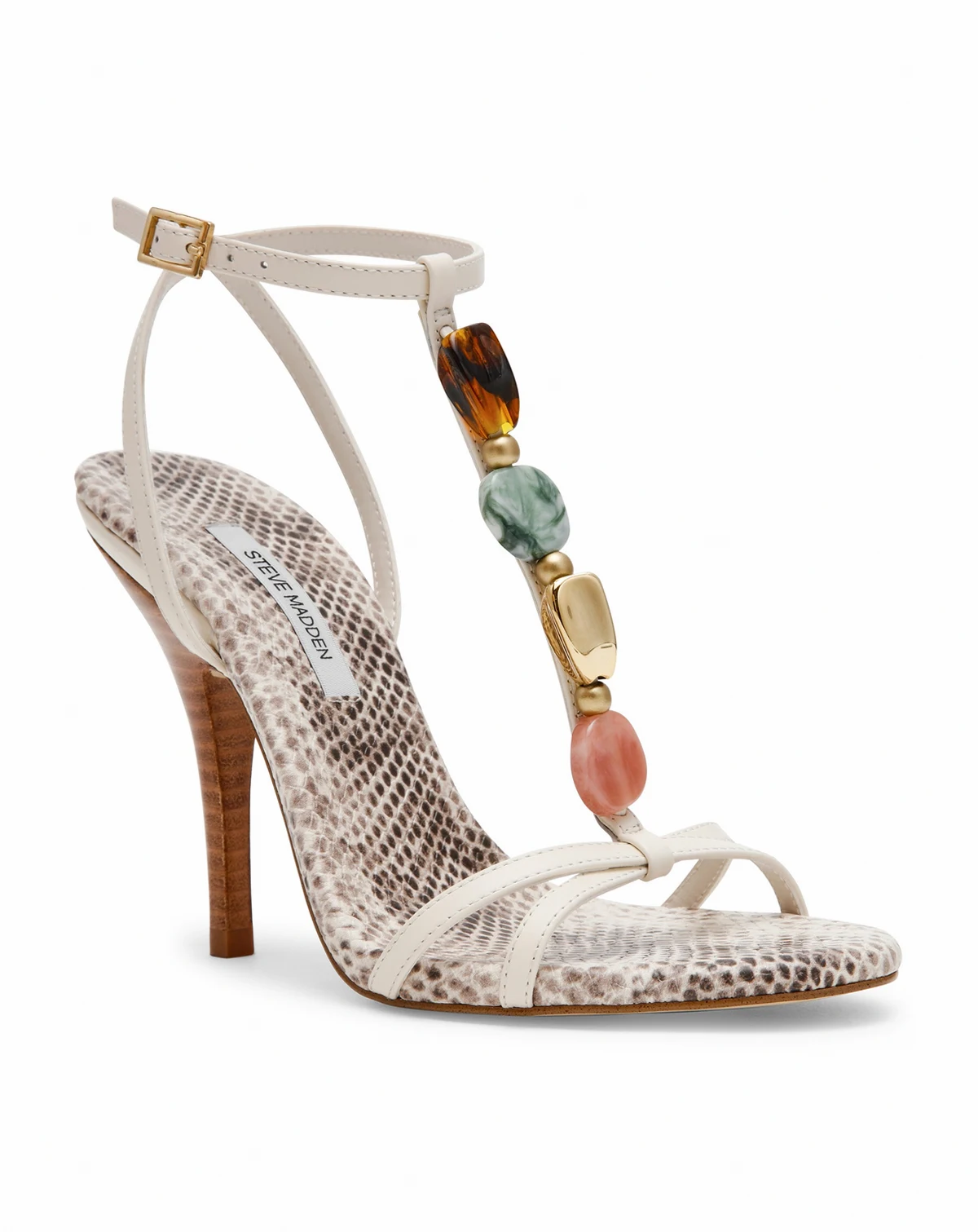 Women's Frenzi Novelty T-Strap Stiletto Heel Dress Sandals