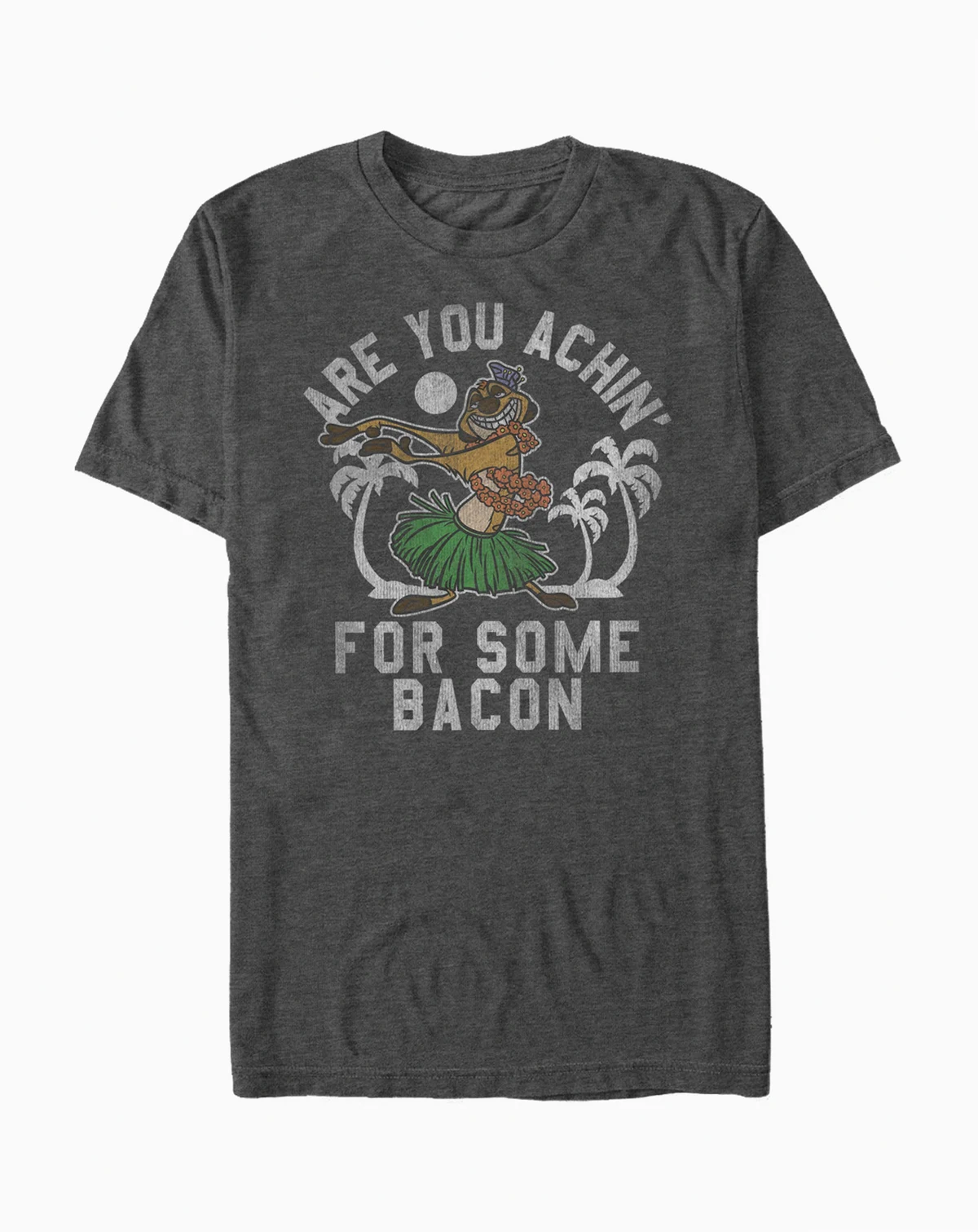 Disney Men's Lion King Timon Achin' Bacon Short Sleeve T-Shirt