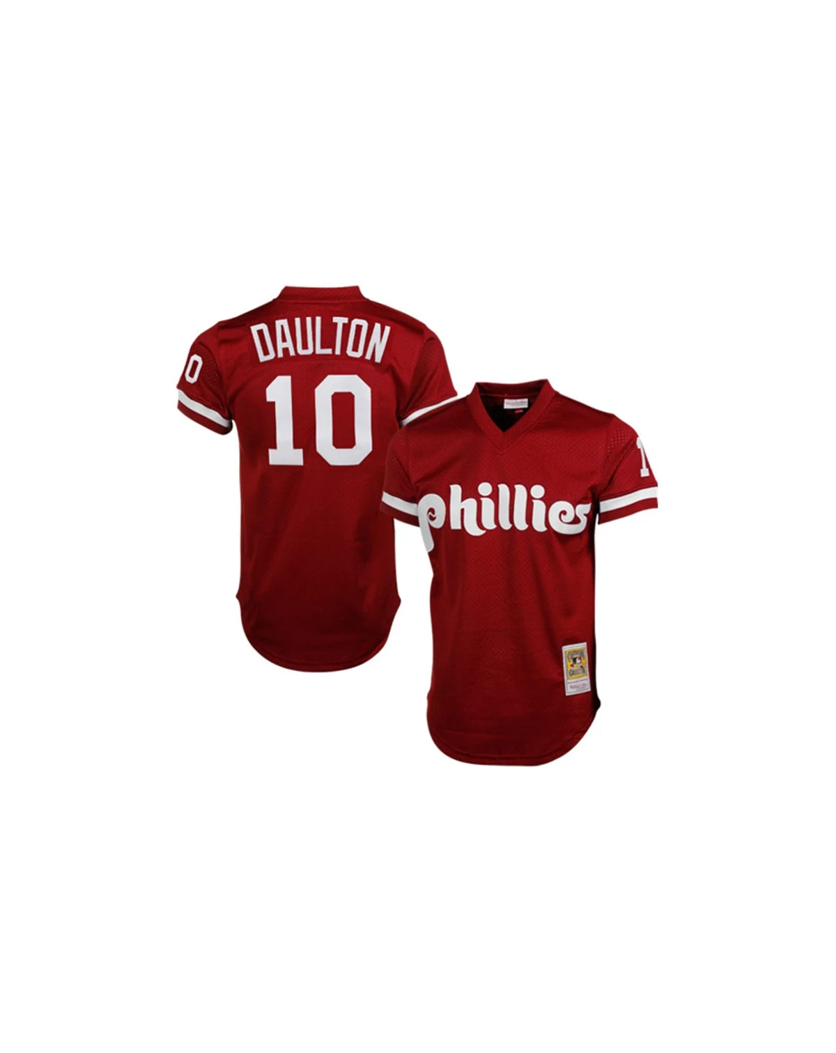 Men's Darren Daulton Red Philadelphia Phillies Cooperstown Mesh Batting Practice Jersey