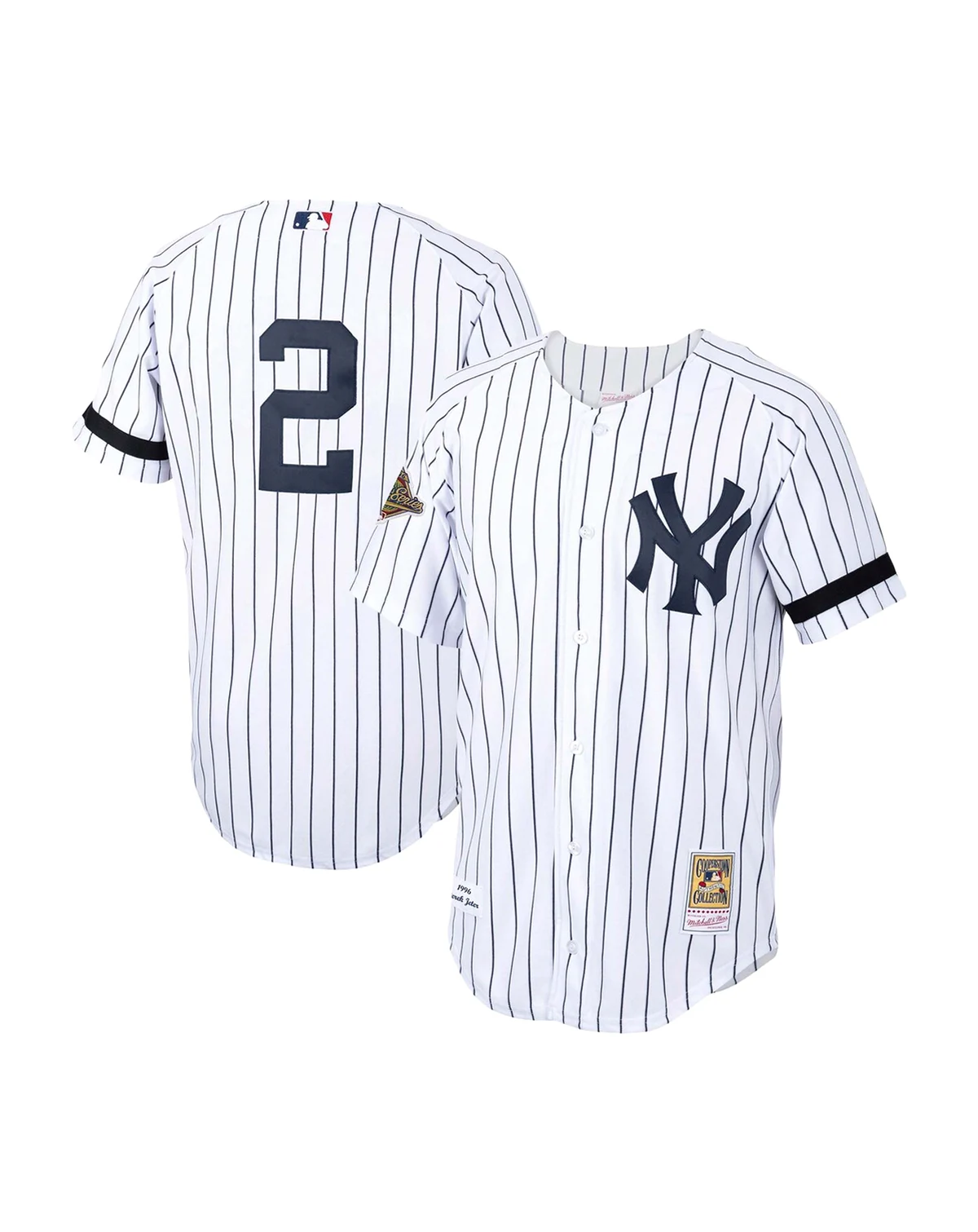 Men's White New York Yankees Cooperstown Collection 1996 Authentic Home Jersey