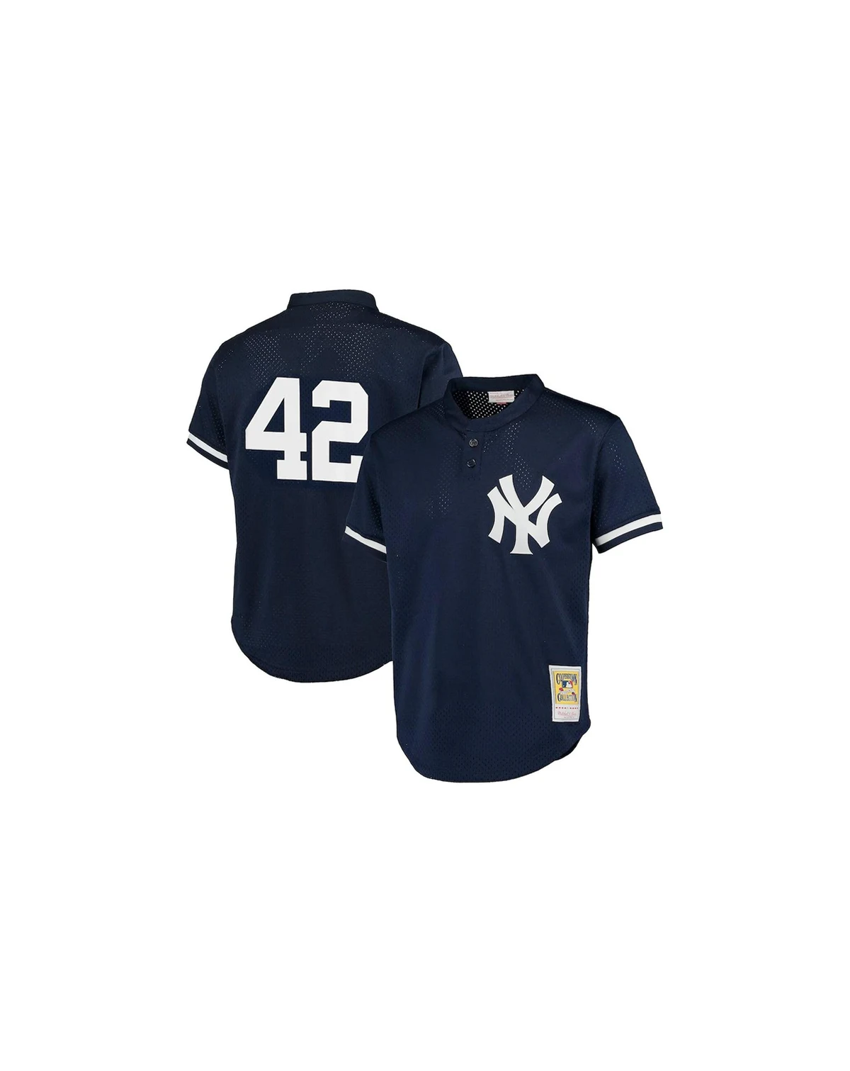 Men's Mariano Rivera Navy New York Yankees Cooperstown Collection Big and Tall Mesh Batting Practice Jersey