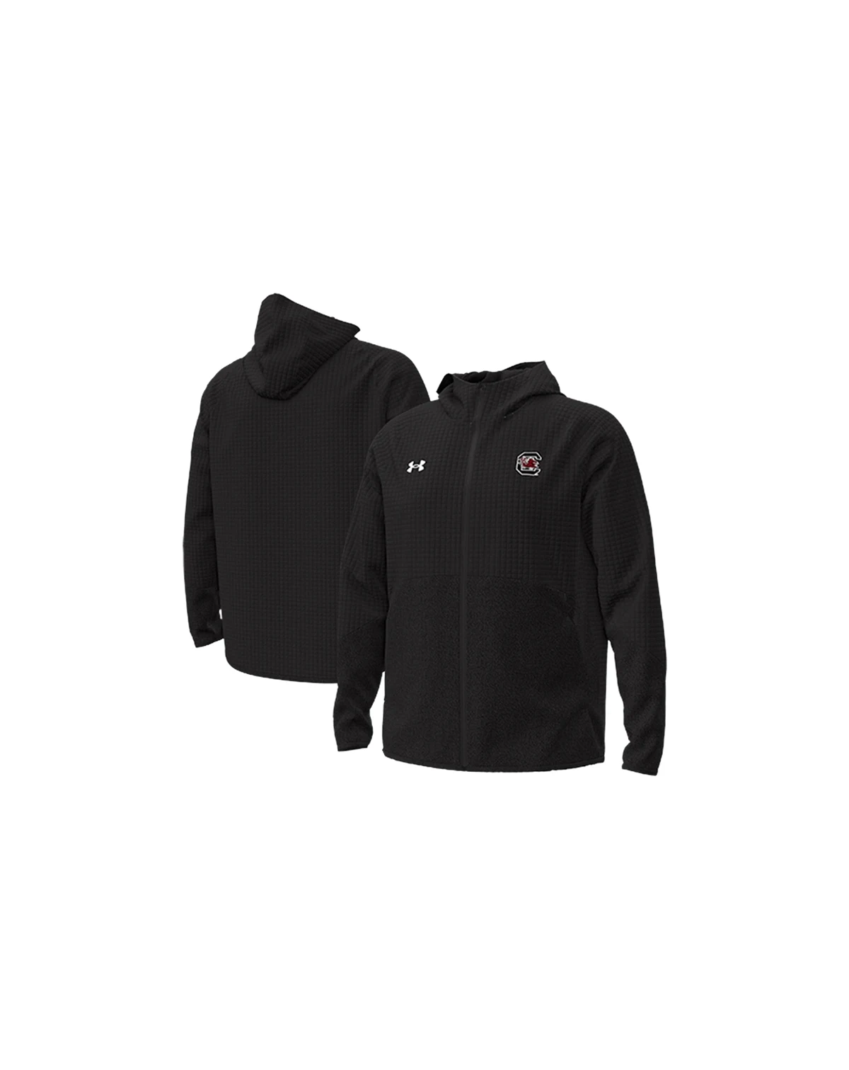 Men's Black South Carolina Gamecocks Unstoppable Raglan Full-Zip Jacket