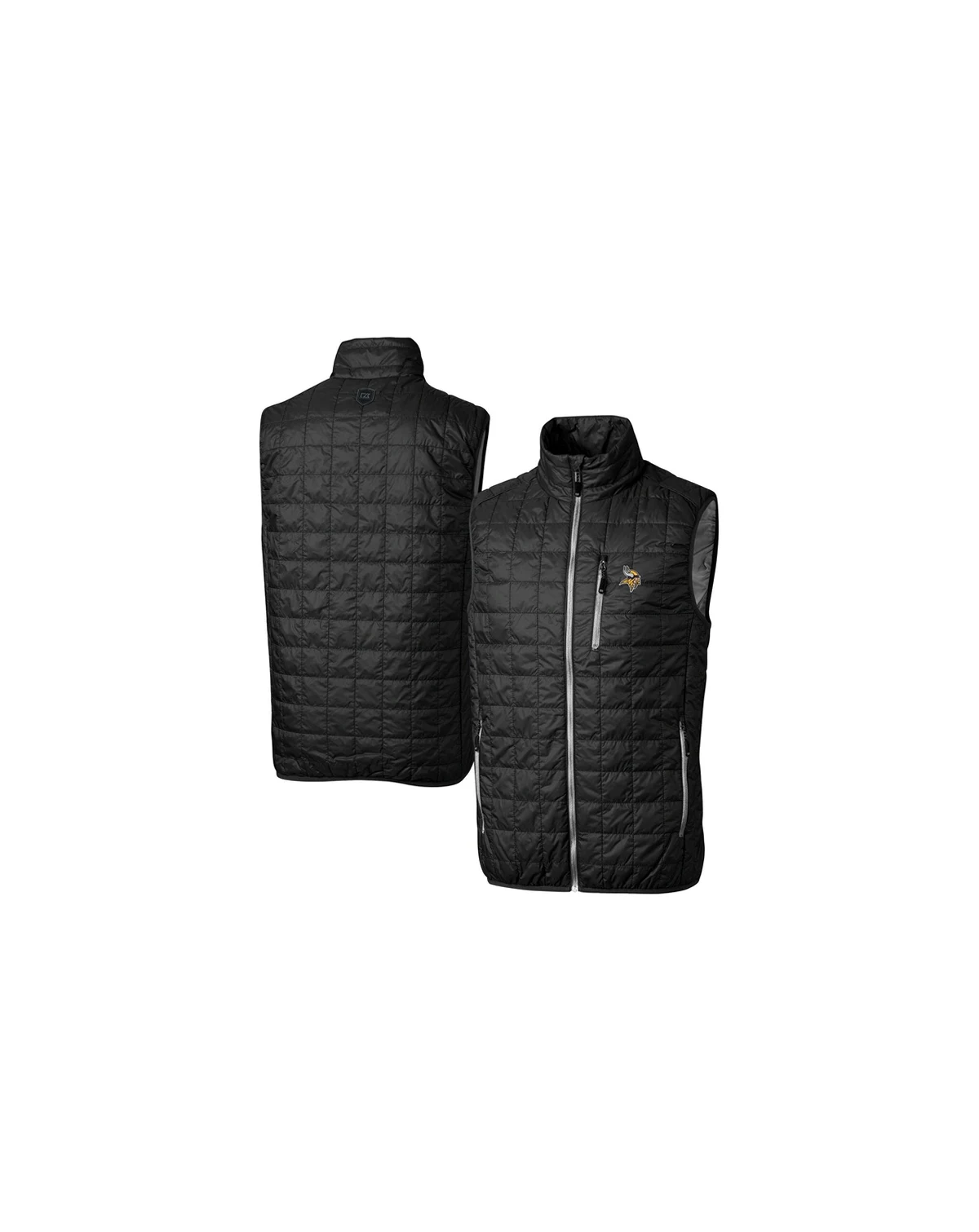 Men's Black Minnesota Vikings Rainier PrimaLoft Eco Insulated Full-Zip Puffer Vest