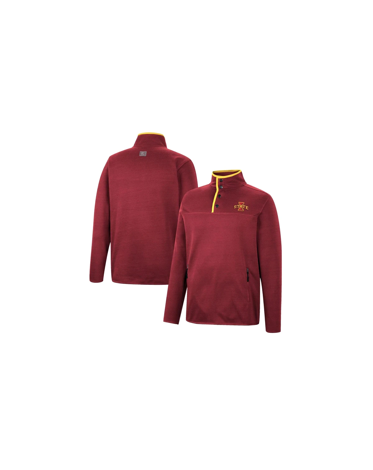 Men's Cardinal Iowa State Cyclones Rebound Quarter-Snap Jacket