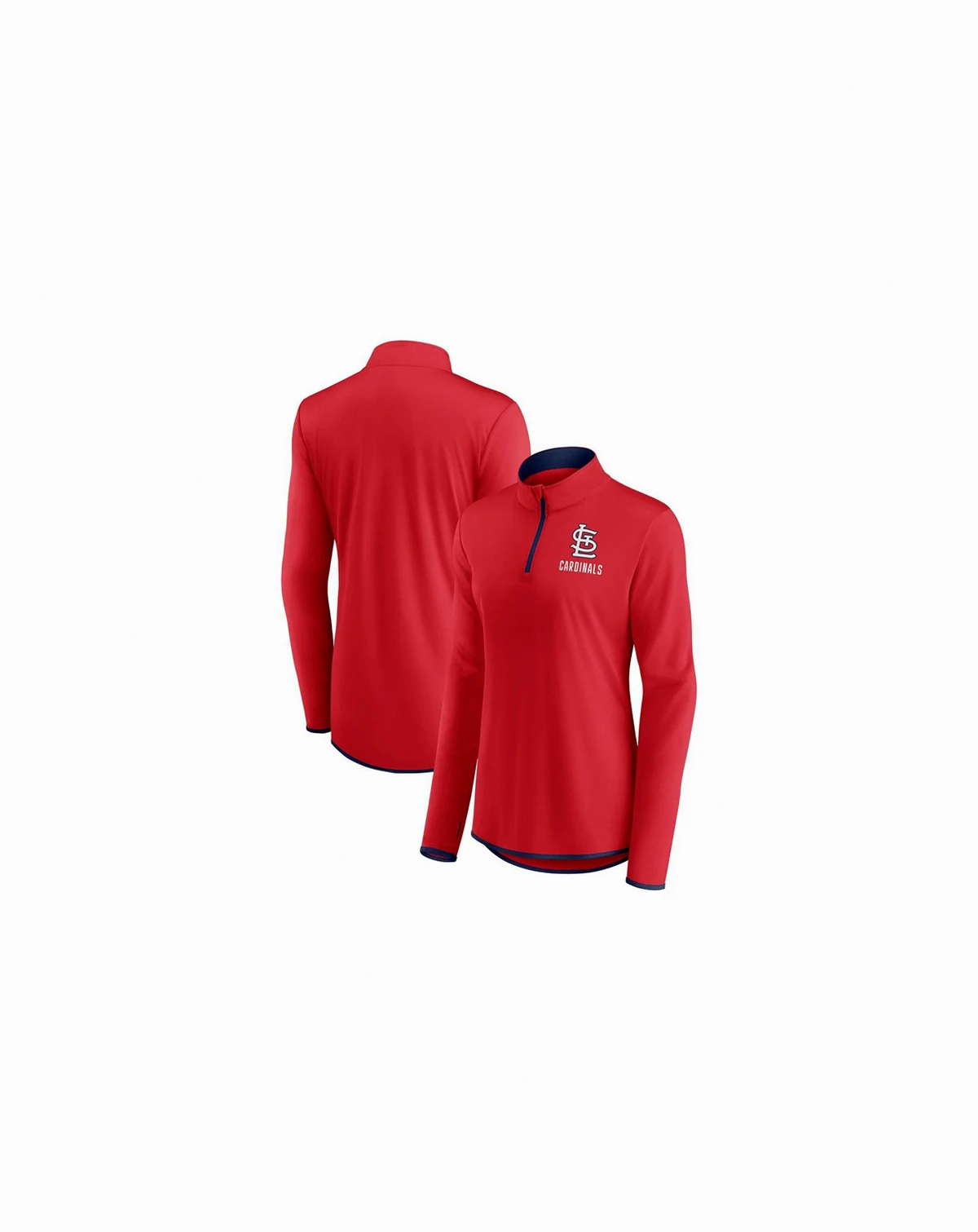 Women's Red St. Louis Cardinals Worth The Drive Quarter-Zip Jacket