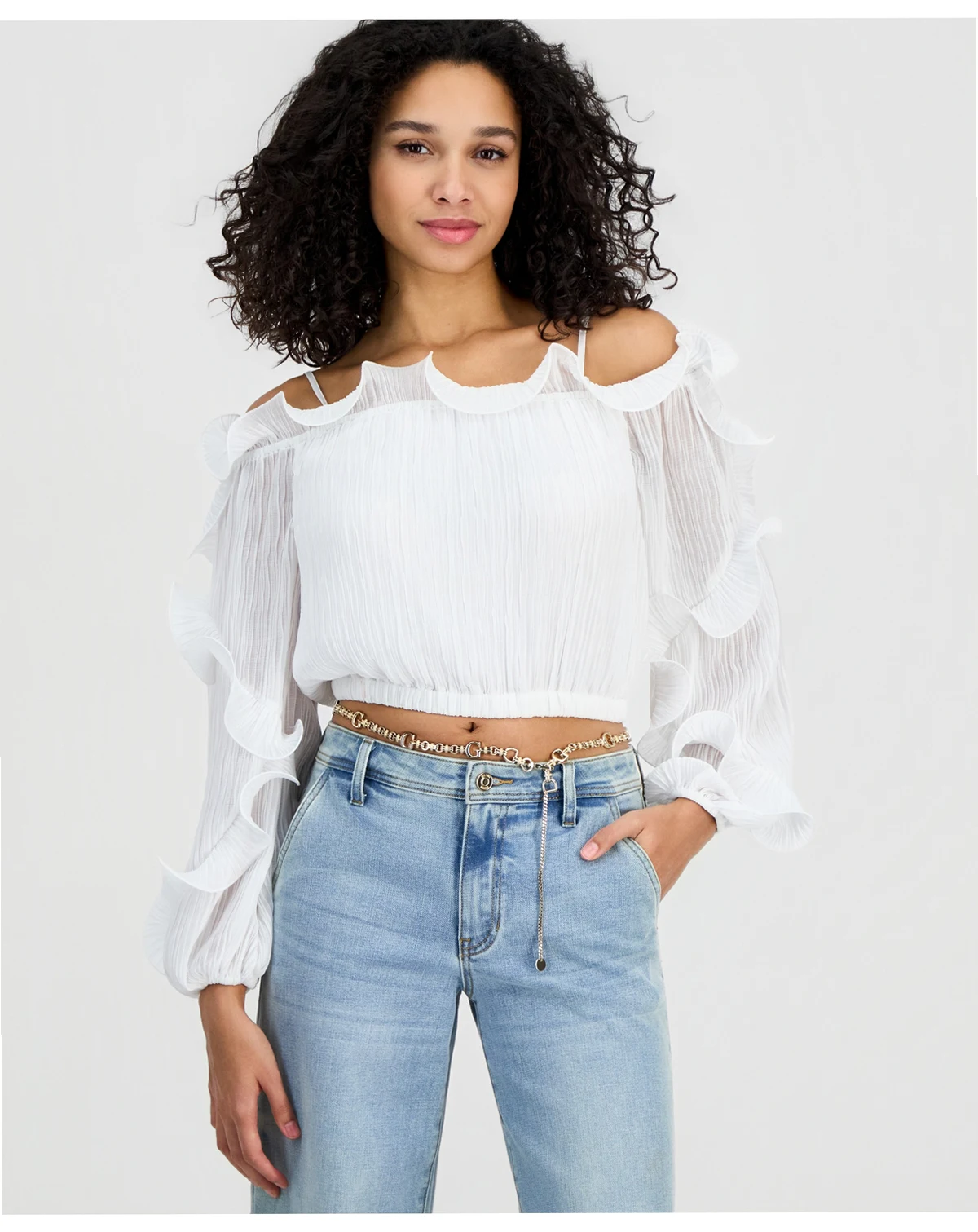 Women's Gabriella Ruffled Off-The-Shoulder Top