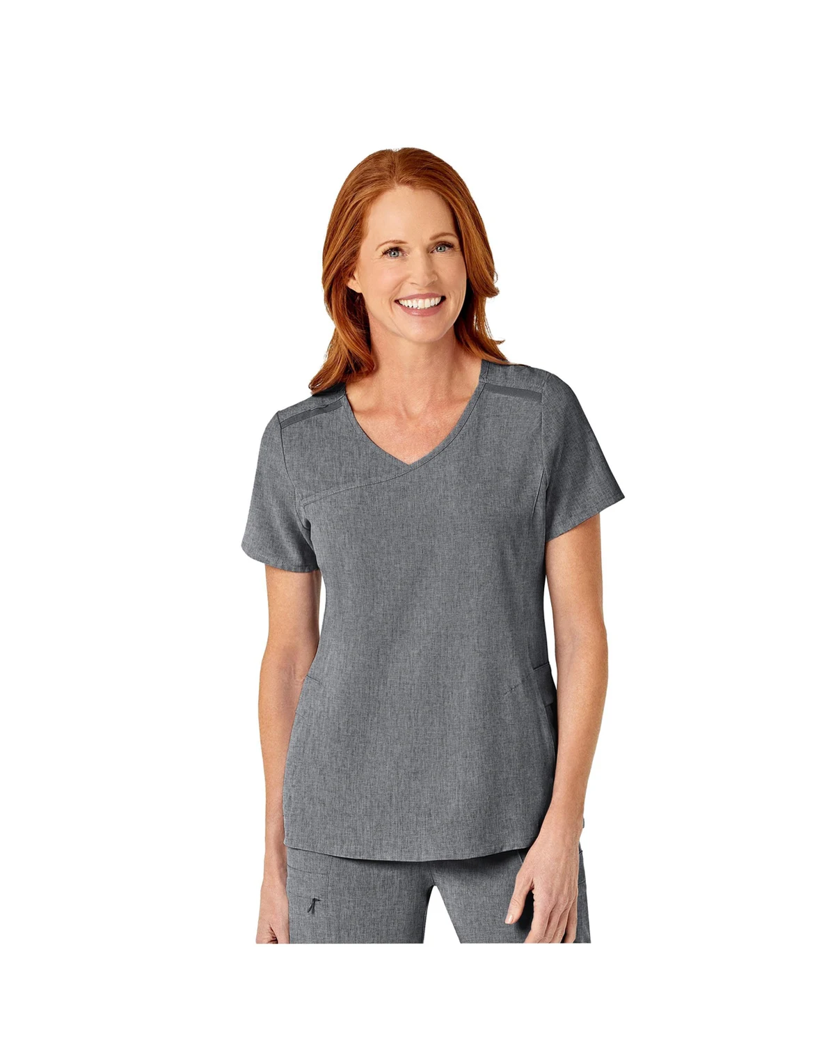 RENEW Women's Mock Wrap Scrub Top