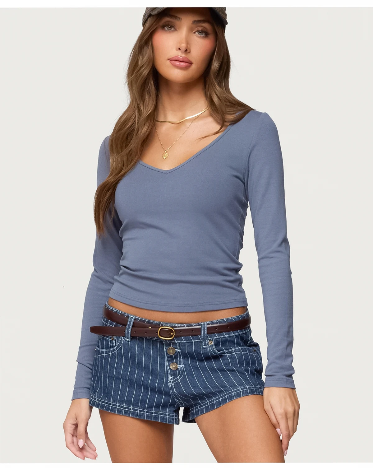 Women's Moreen Ribbed Long Sleeve T Shirt