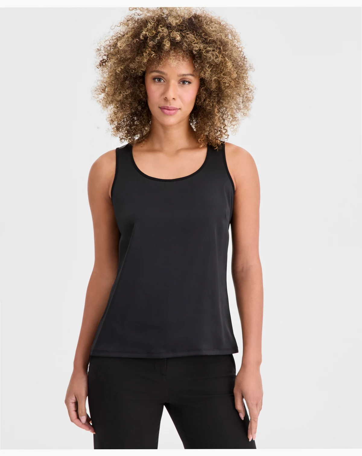 Women's Mixed-Media Tank Top