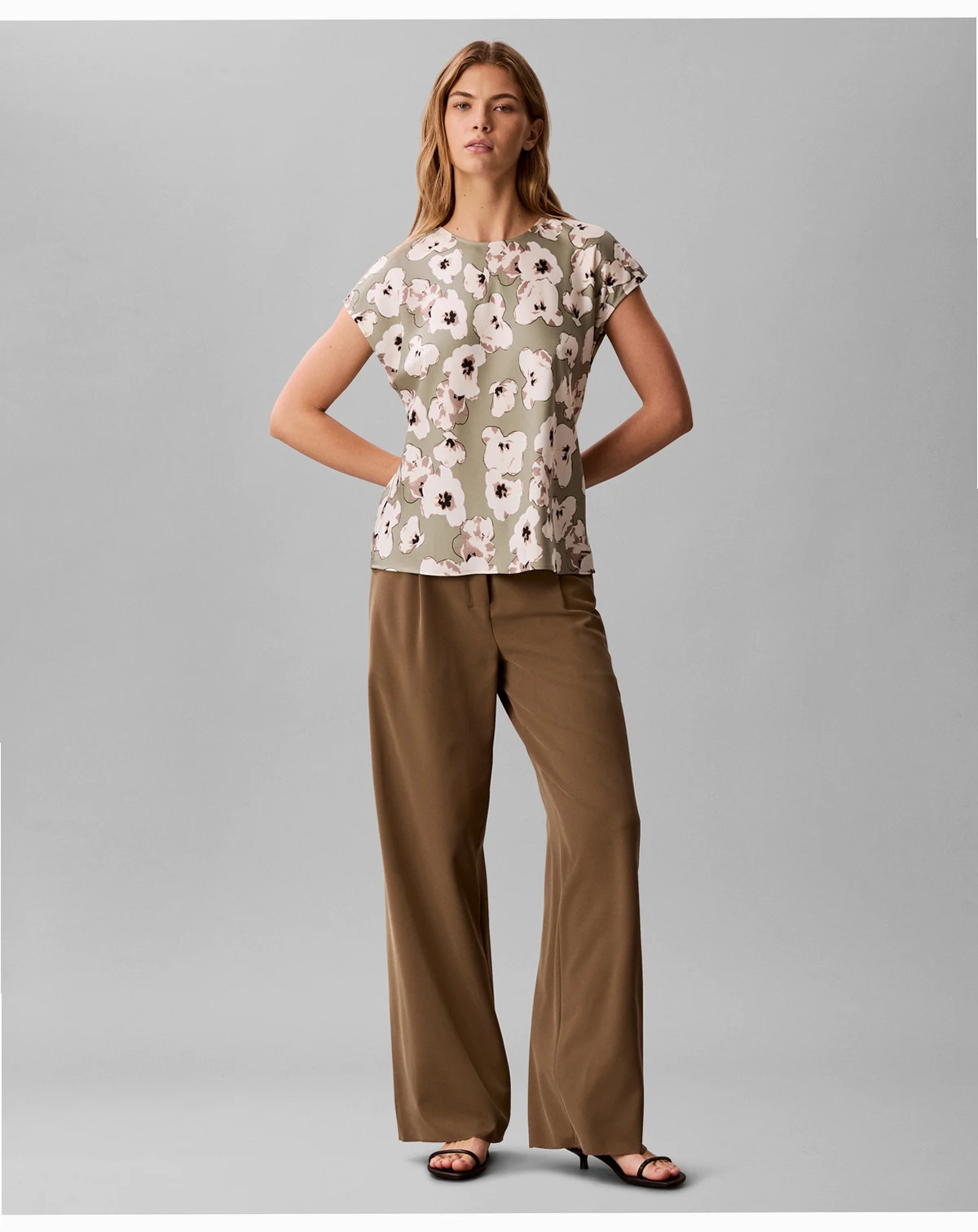 Women's Printed Crewneck Top