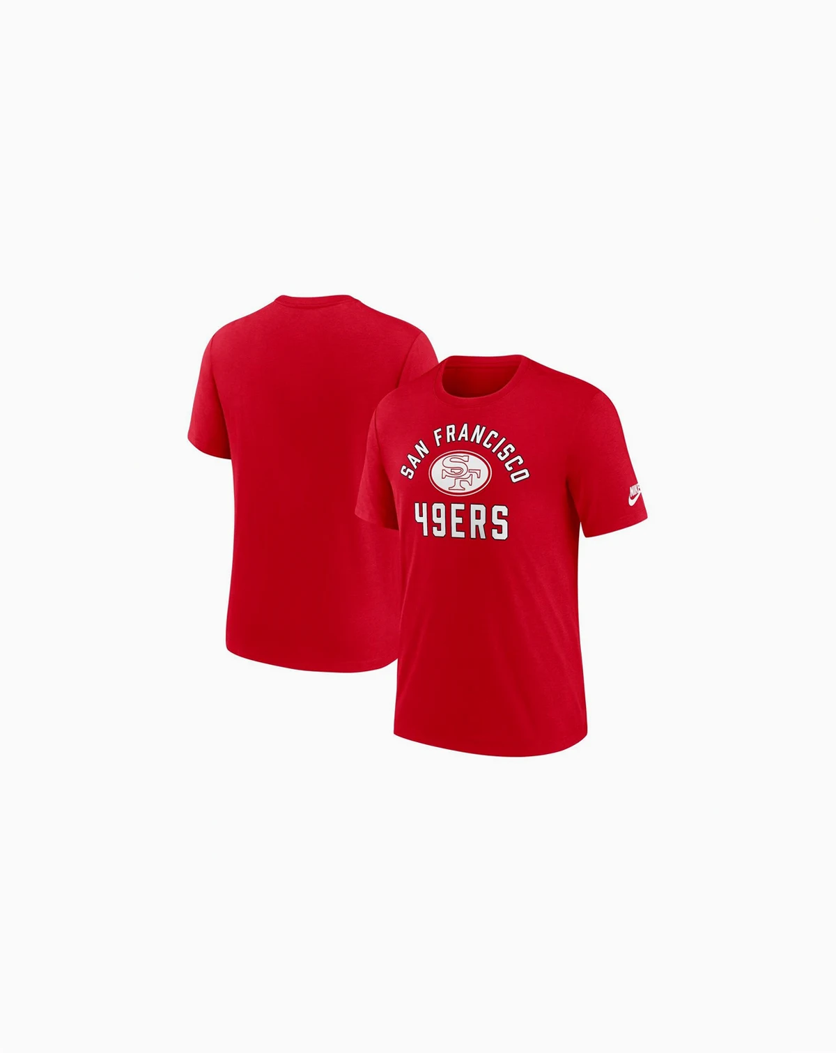 Men's Scarlet San Francisco 49ers Favorable Timeline Tri-Blend T-Shirt