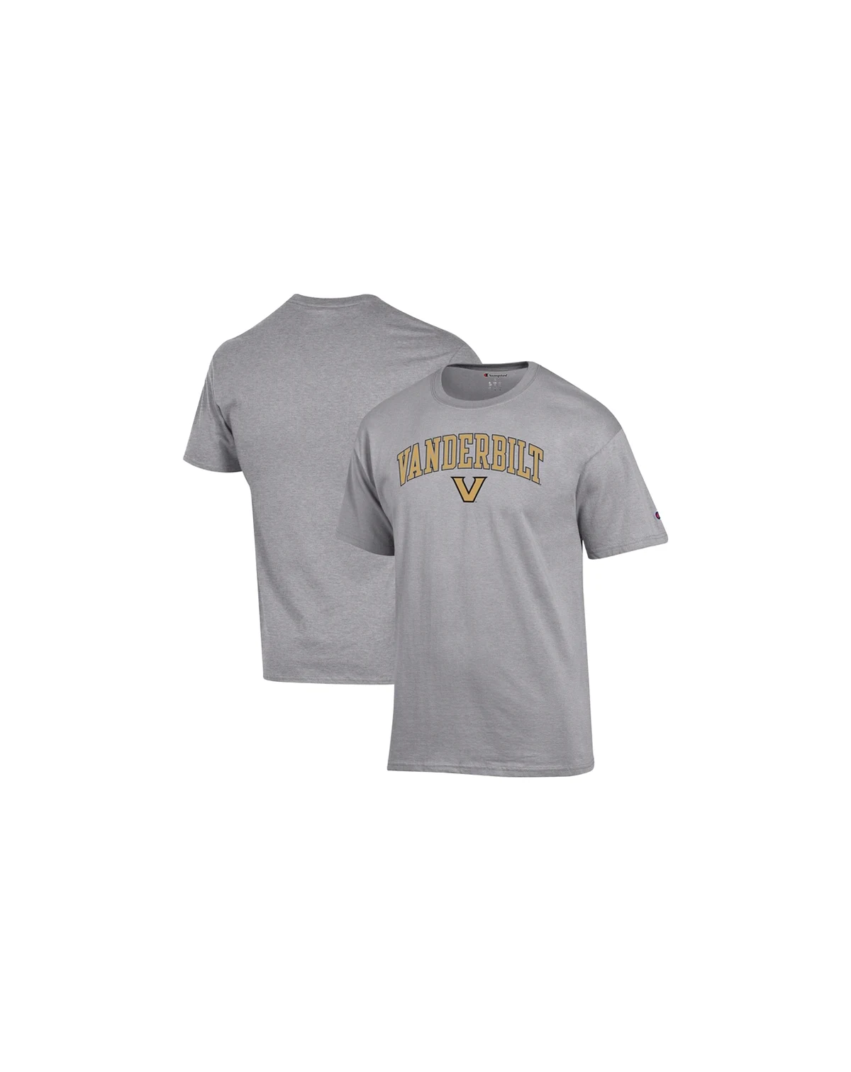 Men's Heather Gray Vanderbilt Commodores Arch Over Logo T-Shirt