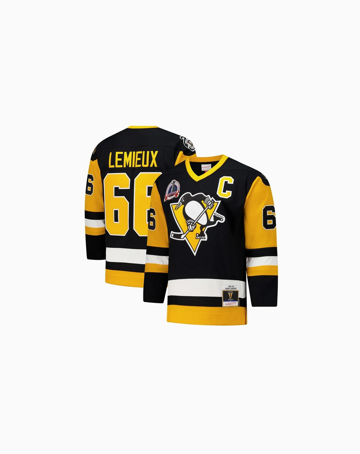 Men's Mario Lemieux Black Pittsburgh Penguins 1991-92 Power Play Jersey