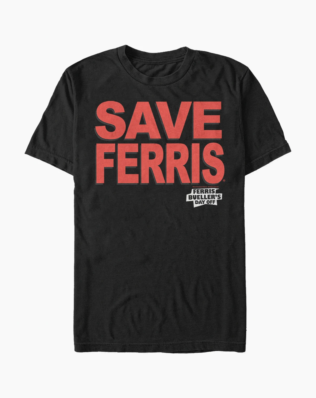Day off Men's Save Ferris Text Short Sleeve T- shirt