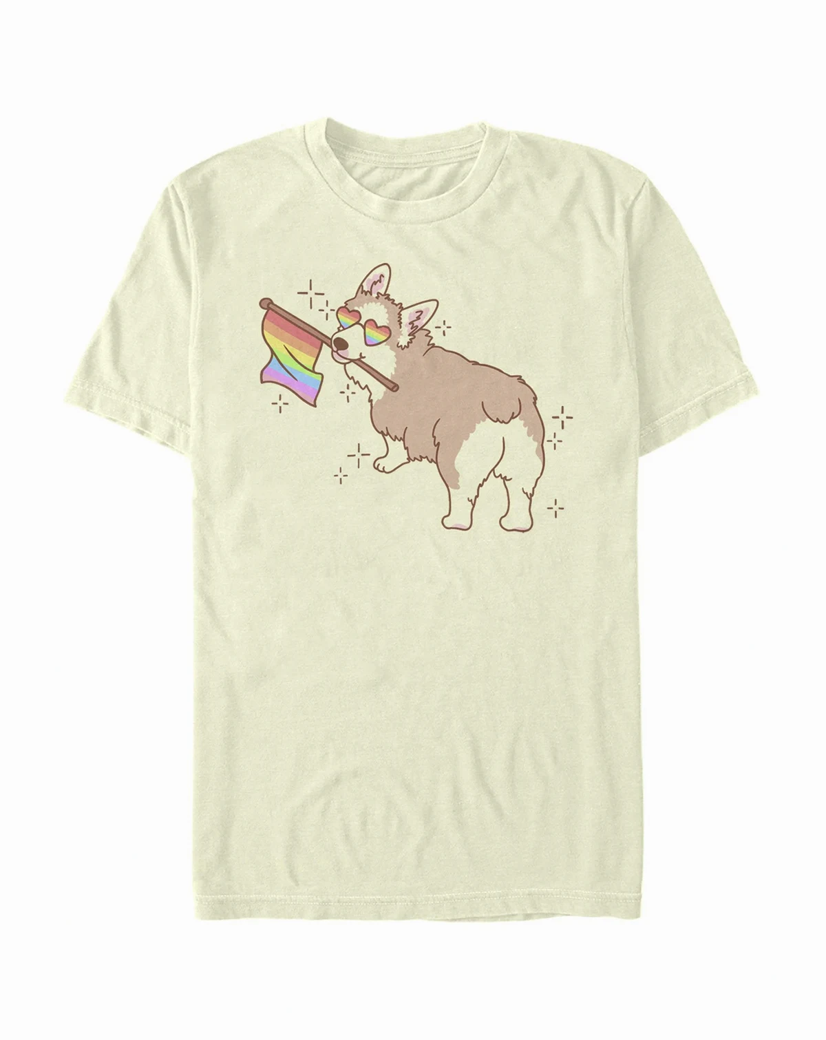 Men's Pride Corgi Short Sleeve Crew T-shirt