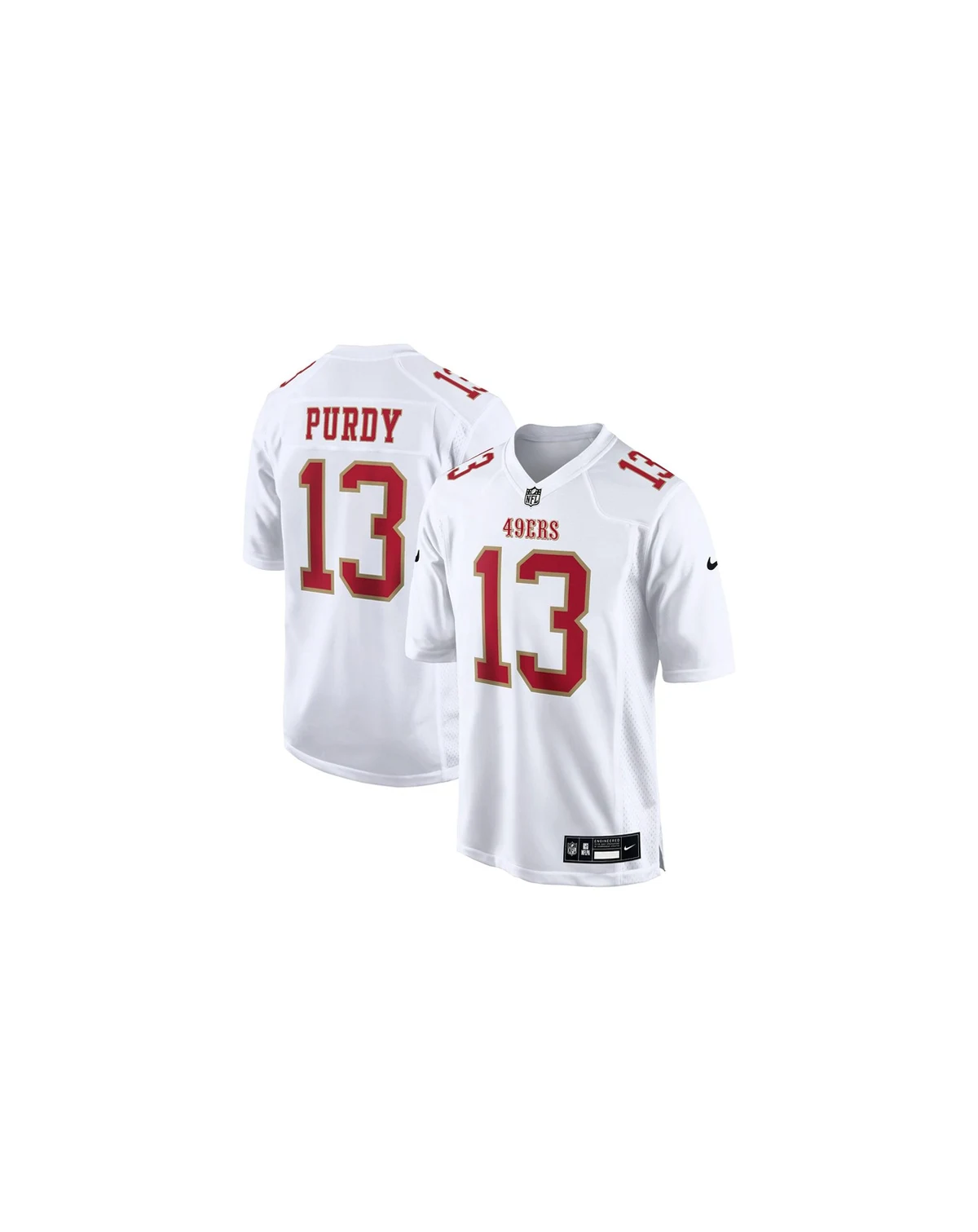 Men's Brock Purdy Tundra White San Francisco 49ers Fashion Game Jersey