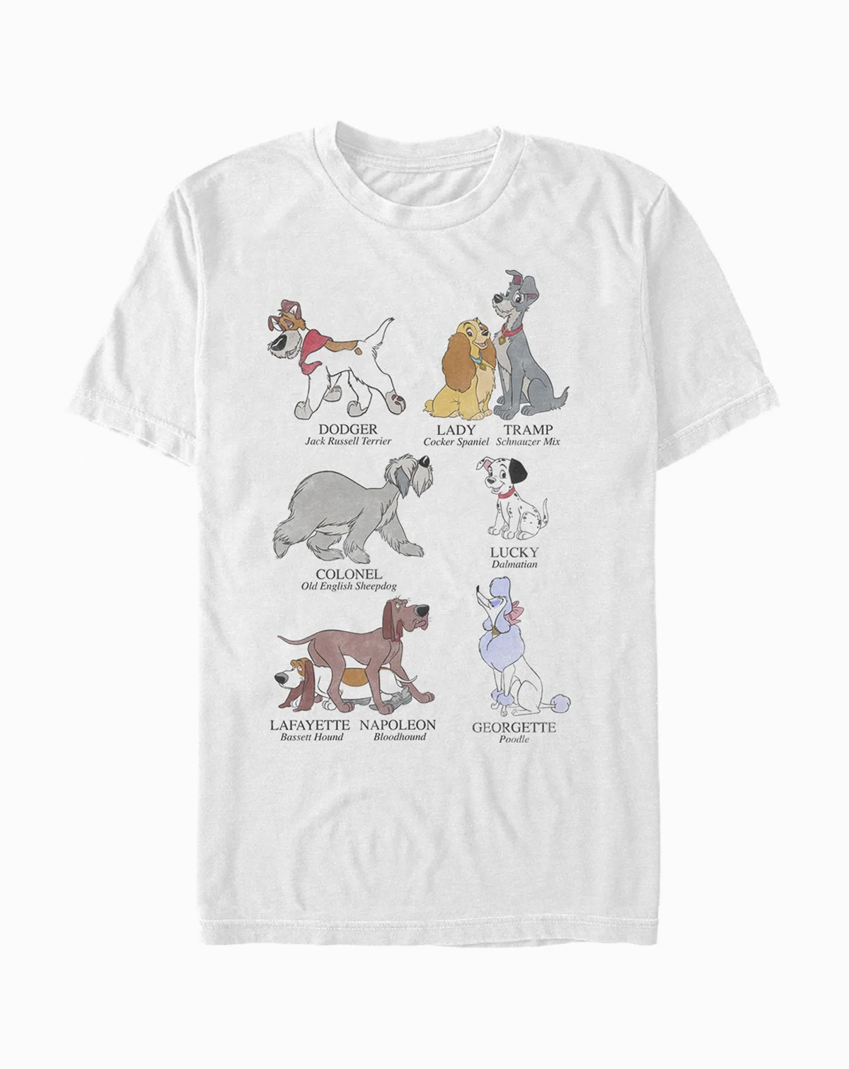 Men's Dog Breeds Short Sleeve Crew T-shirt