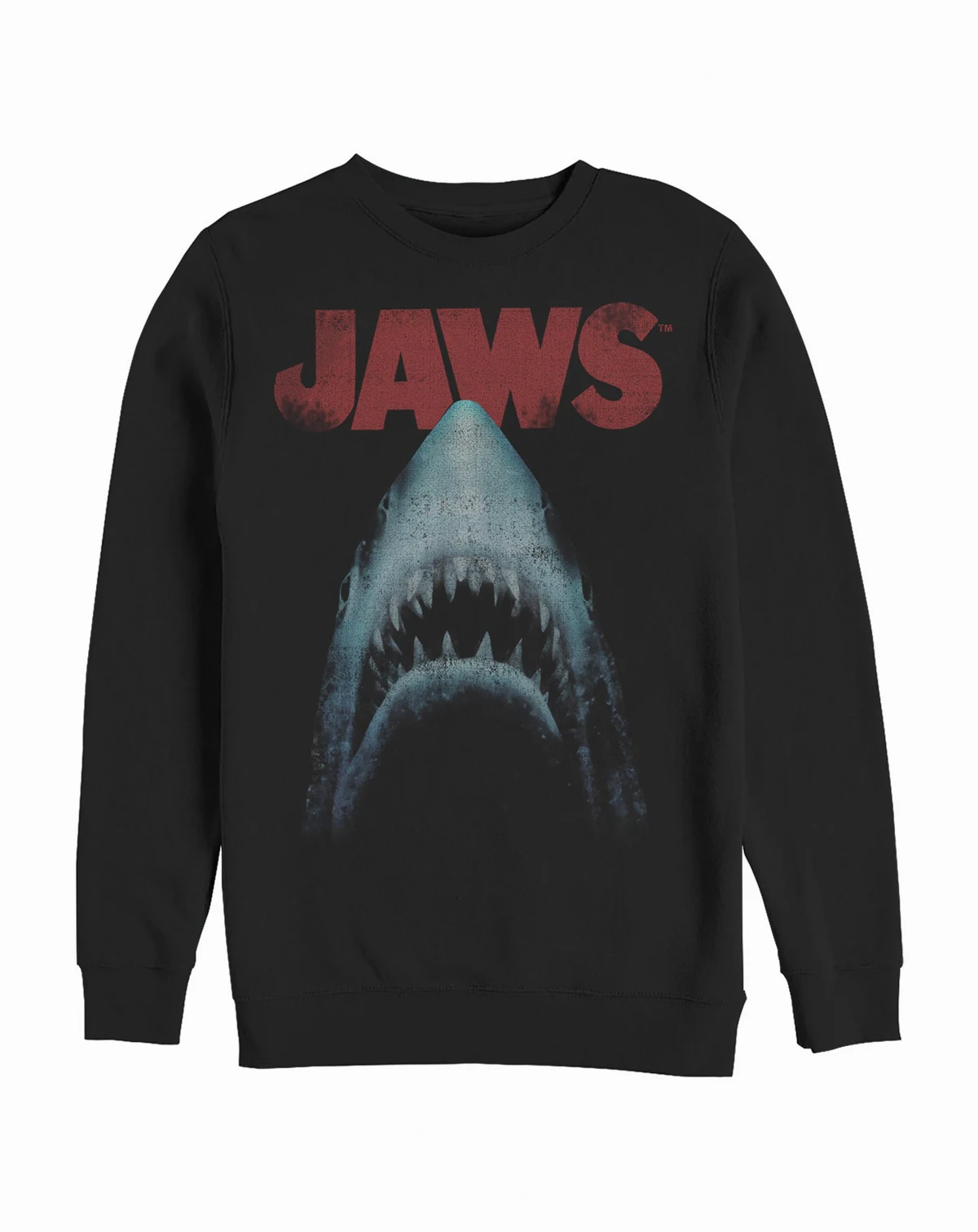 Men's Jaws Poster Crew Fleece Pullover T-shirt