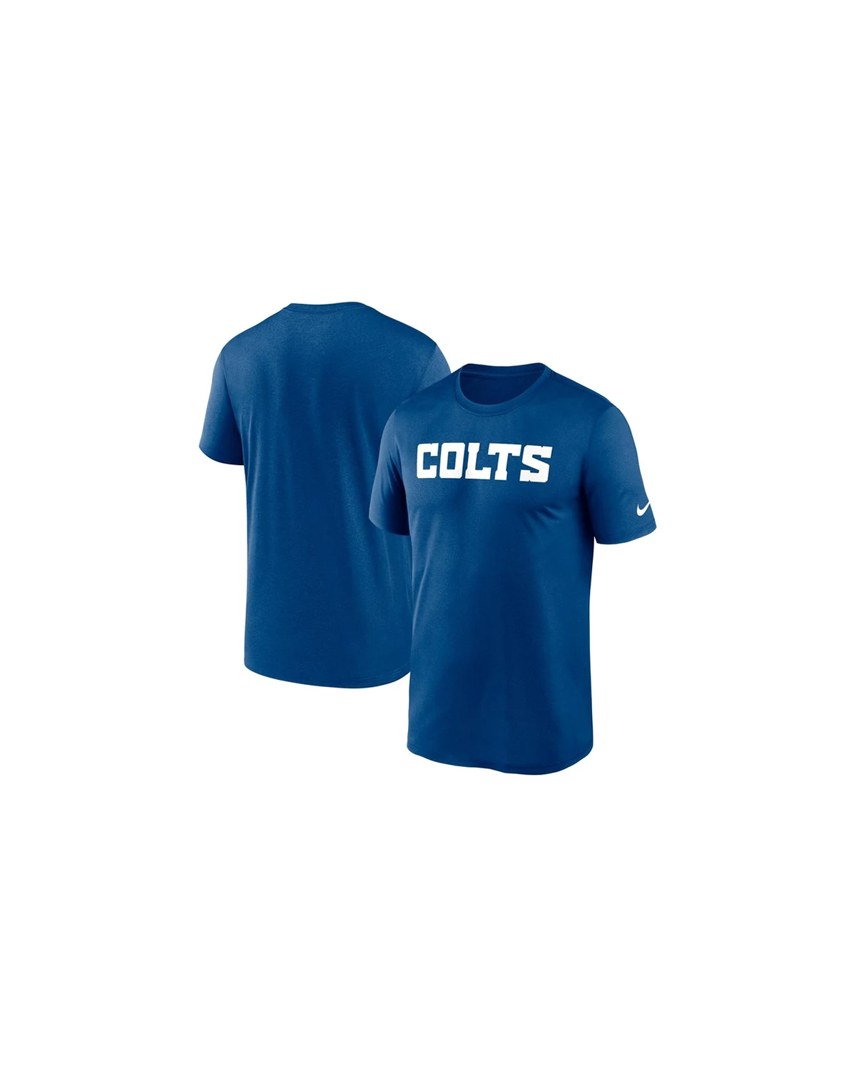 Men's Royal Indianapolis Colts Primetime Legend Wordmark Performance T-Shirt